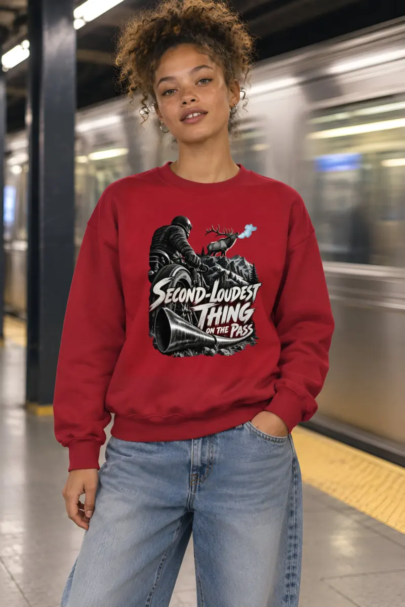 "Second-Loudest Thing on the Pass" Heavy Blend Unisex Crewneck Sweatshirt