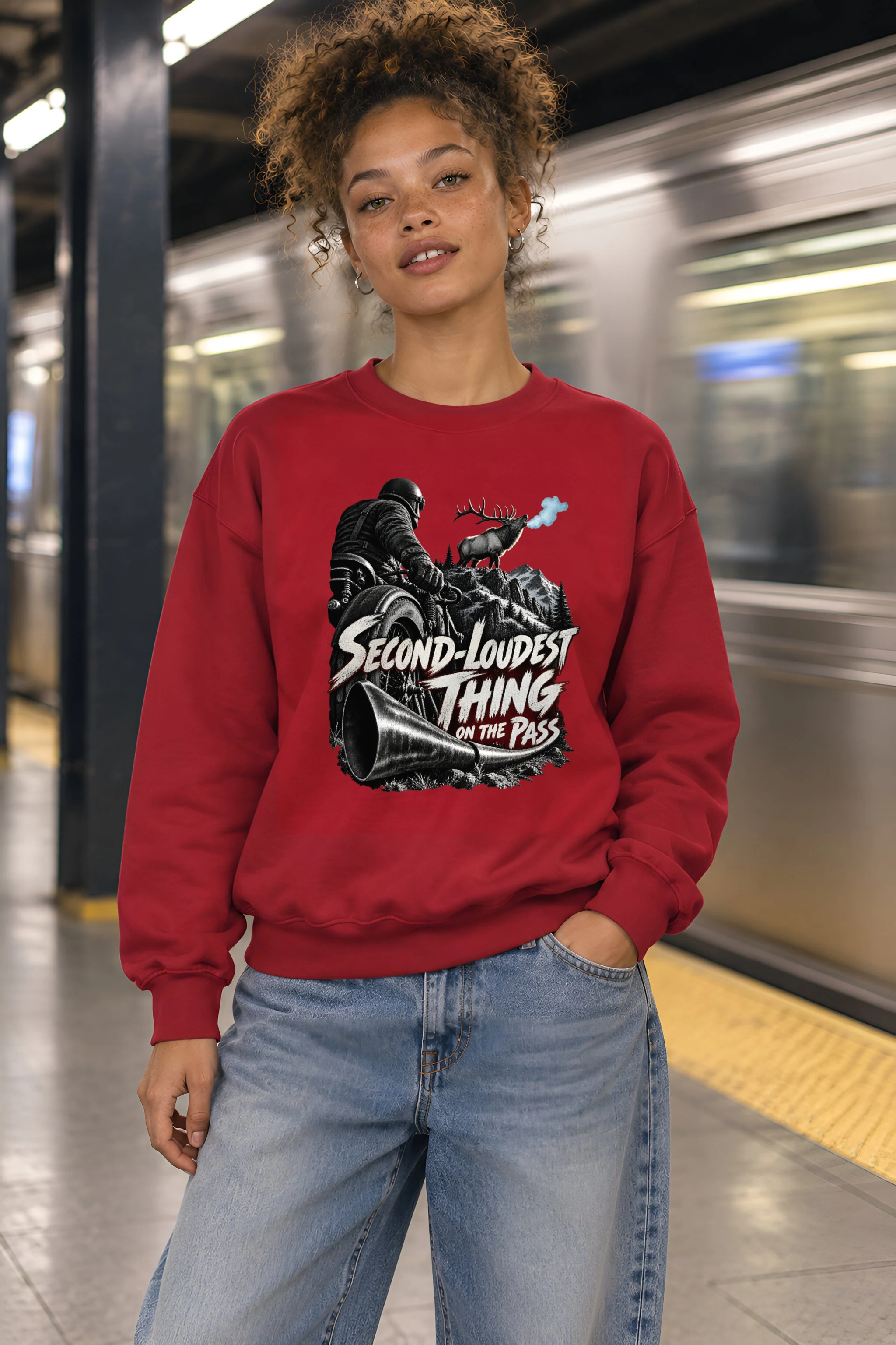 "Second-Loudest Thing on the Pass" Heavy Blend Unisex Crewneck Sweatshirt