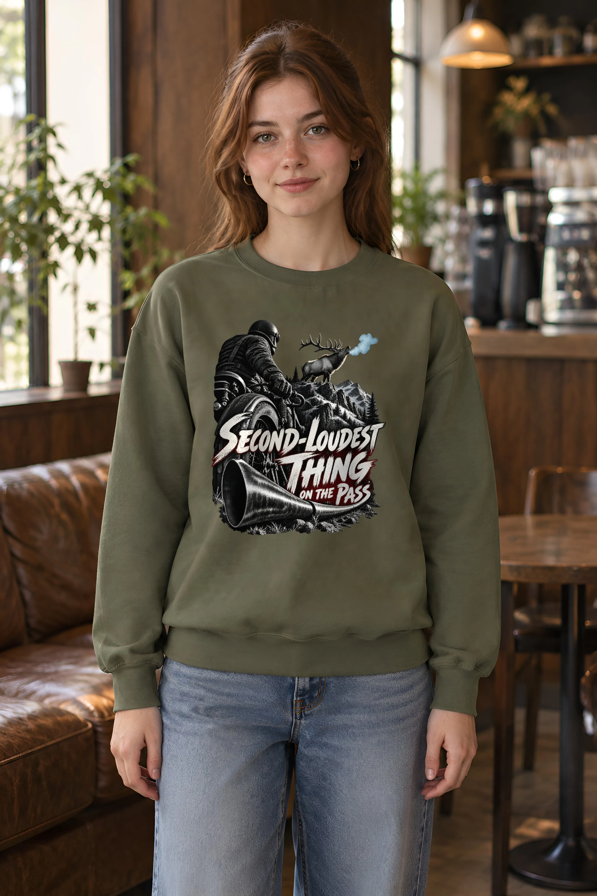 "Second-Loudest Thing on the Pass" Heavy Blend Unisex Crewneck Sweatshirt