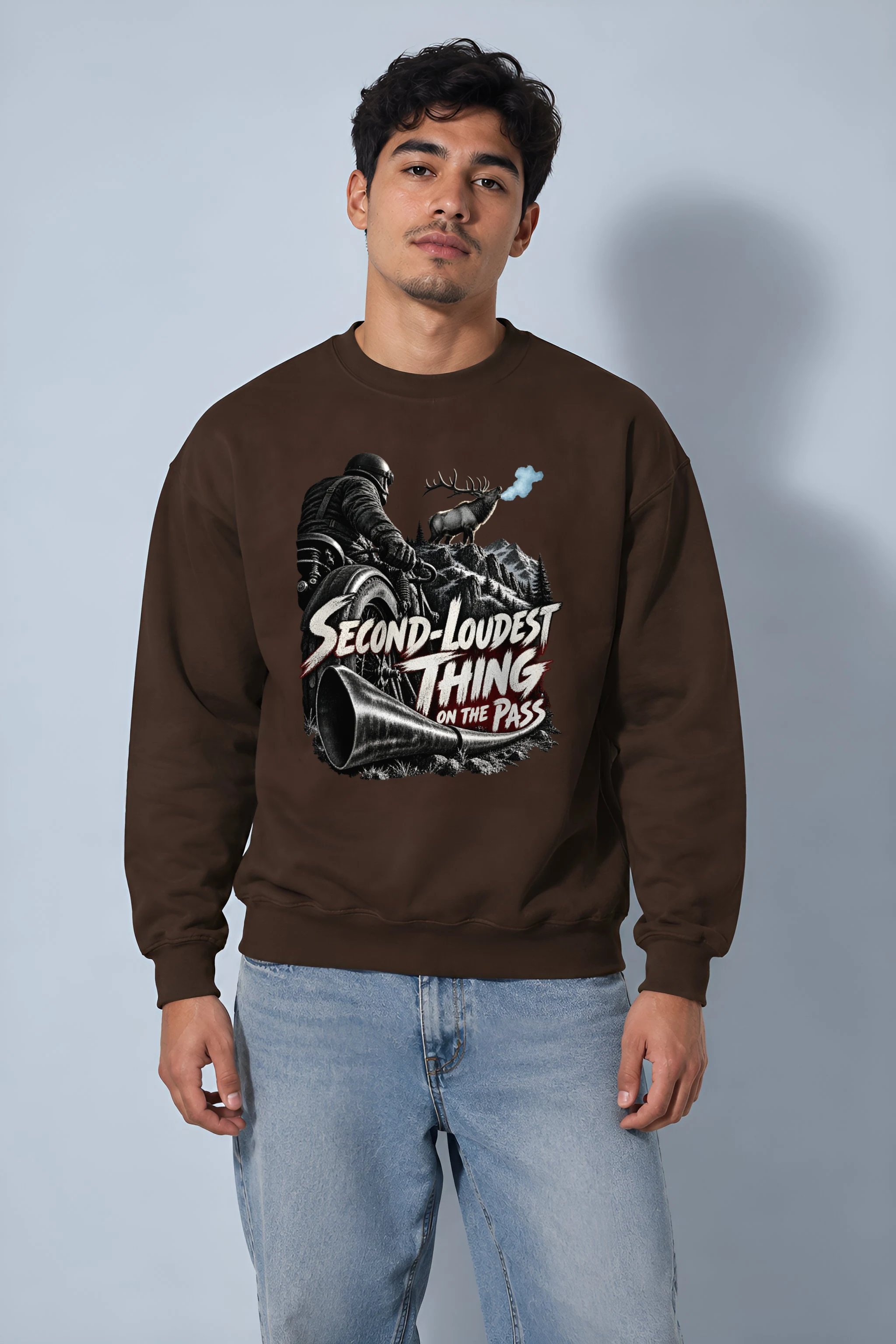 "Second-Loudest Thing on the Pass" Heavy Blend Unisex Crewneck Sweatshirt