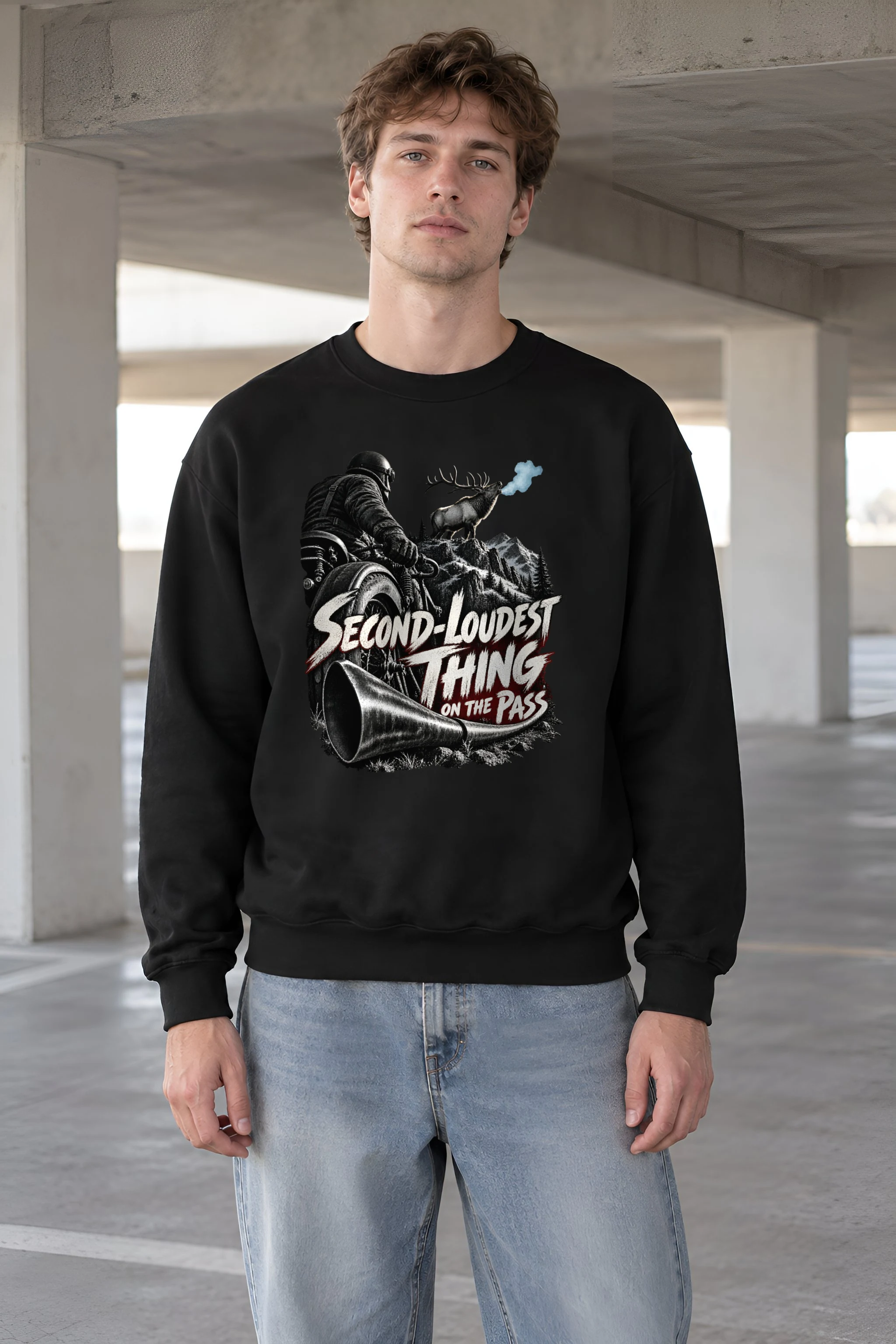 "Second-Loudest Thing on the Pass" Heavy Blend Unisex Crewneck Sweatshirt