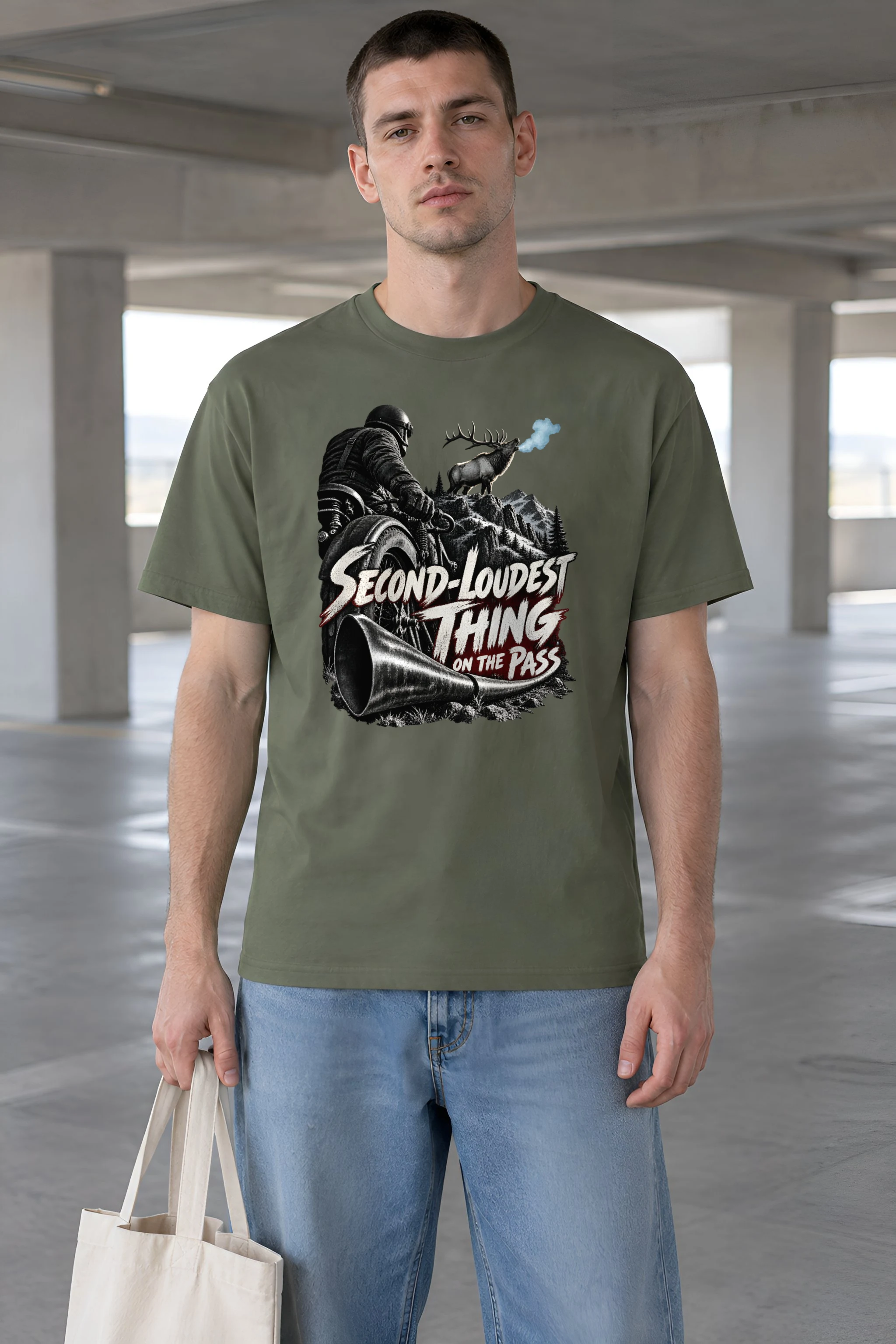 "Second-Loudest Thing on the Pass" Heavyweight Unisex Crewneck T-shirt