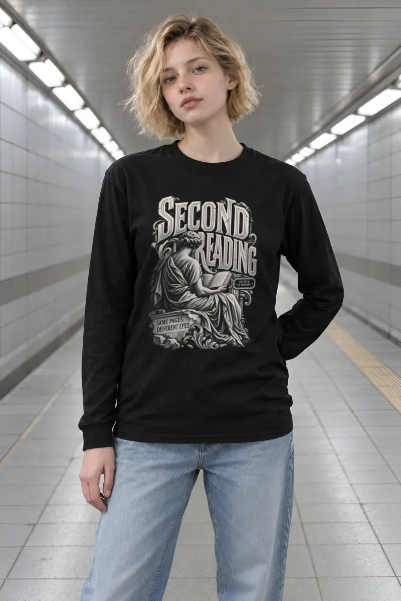 "Second Reading" Unisex Longsleeve T-shirt