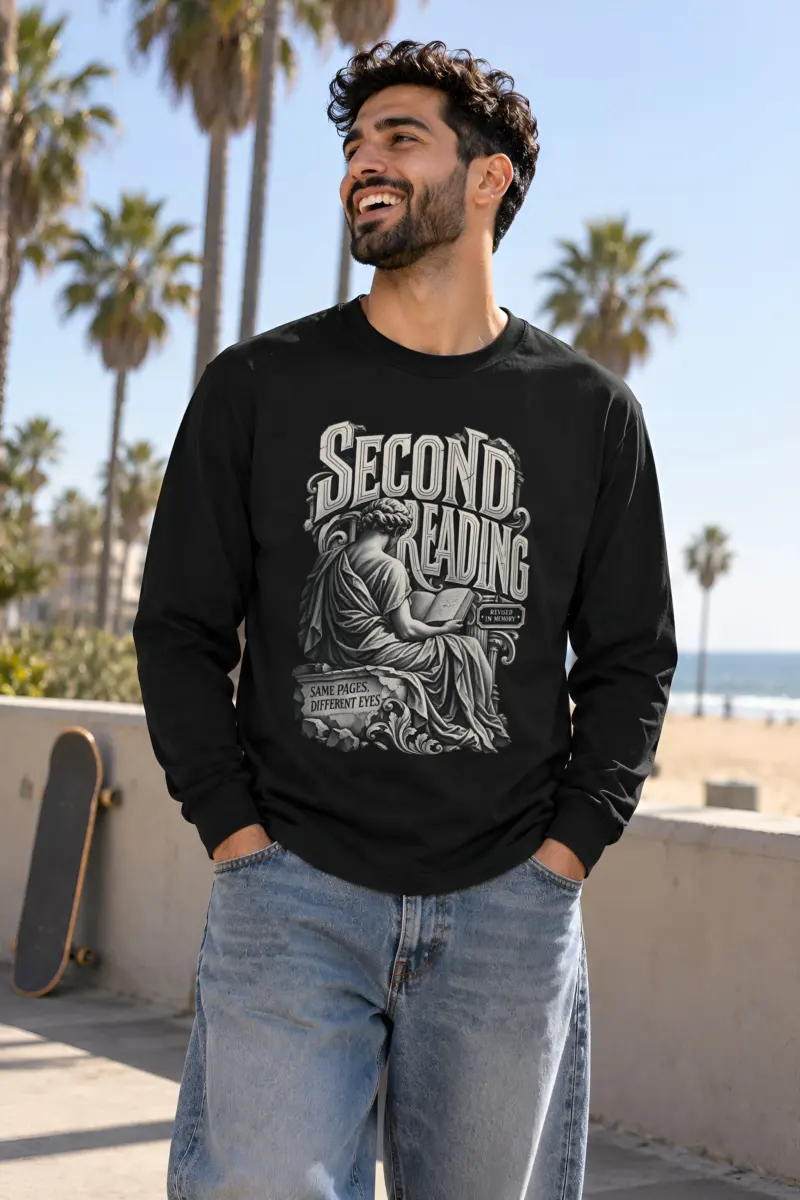 "Second Reading" Unisex Longsleeve T-shirt