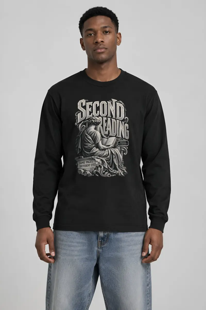 "Second Reading" Unisex Longsleeve T-shirt