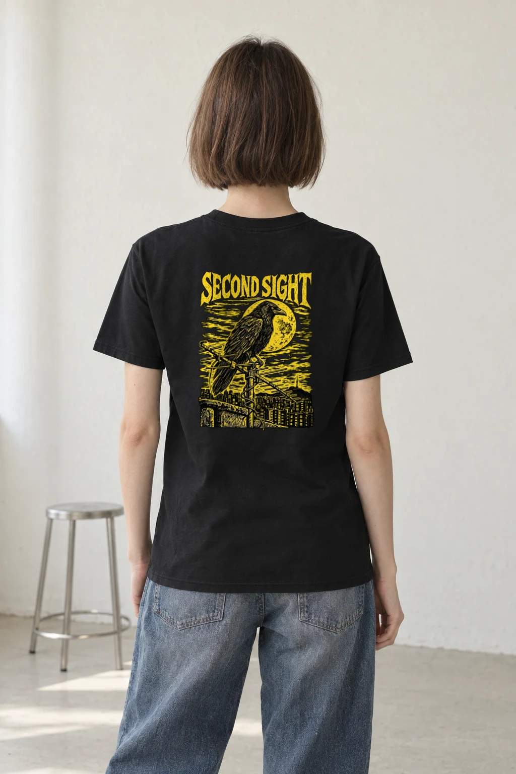 "Second Sight" Heavyweight Unisex Crewneck T-shirt