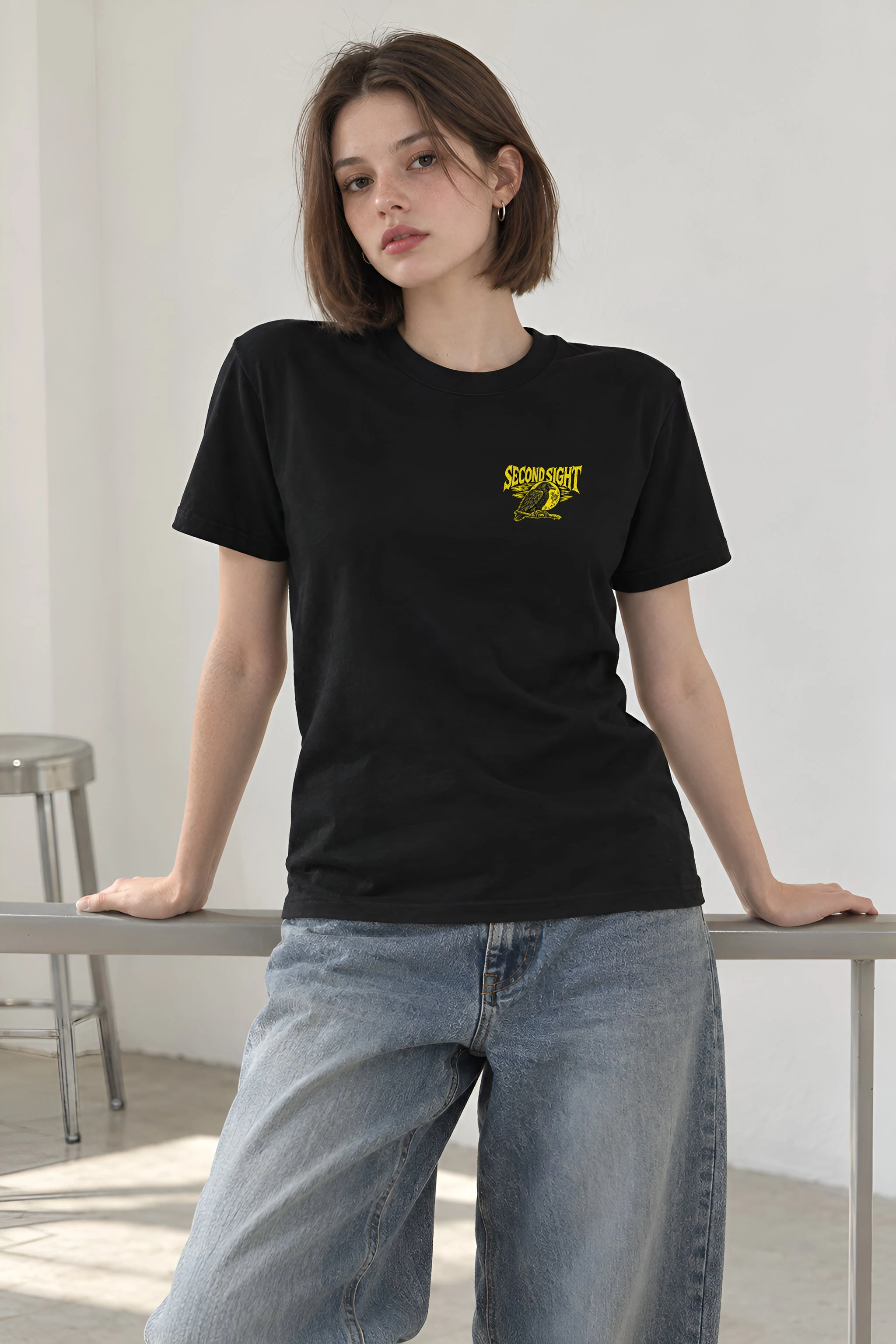 "Second Sight" Heavyweight Unisex Crewneck T-shirt