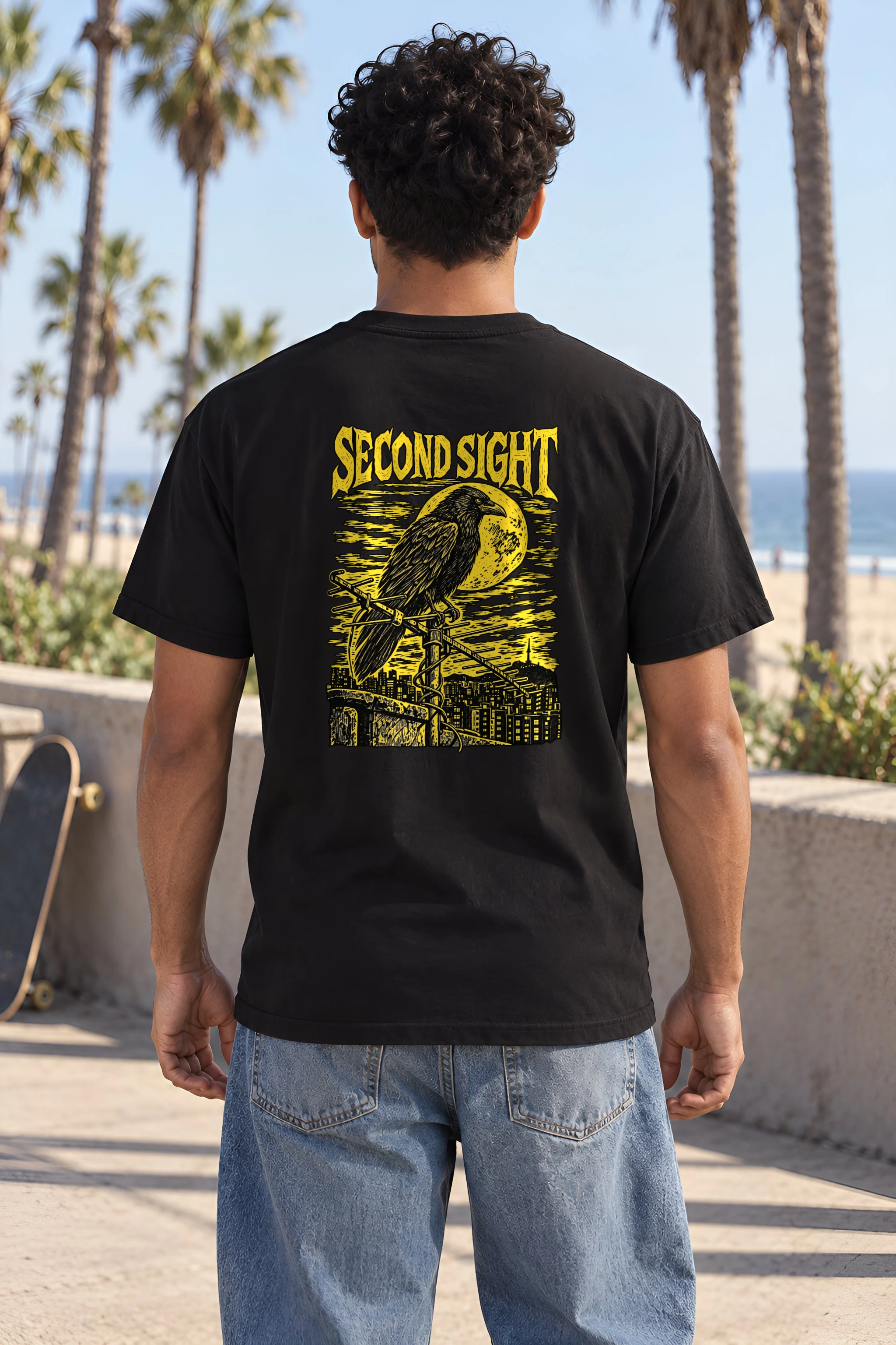 "Second Sight" Heavyweight Unisex Crewneck T-shirt