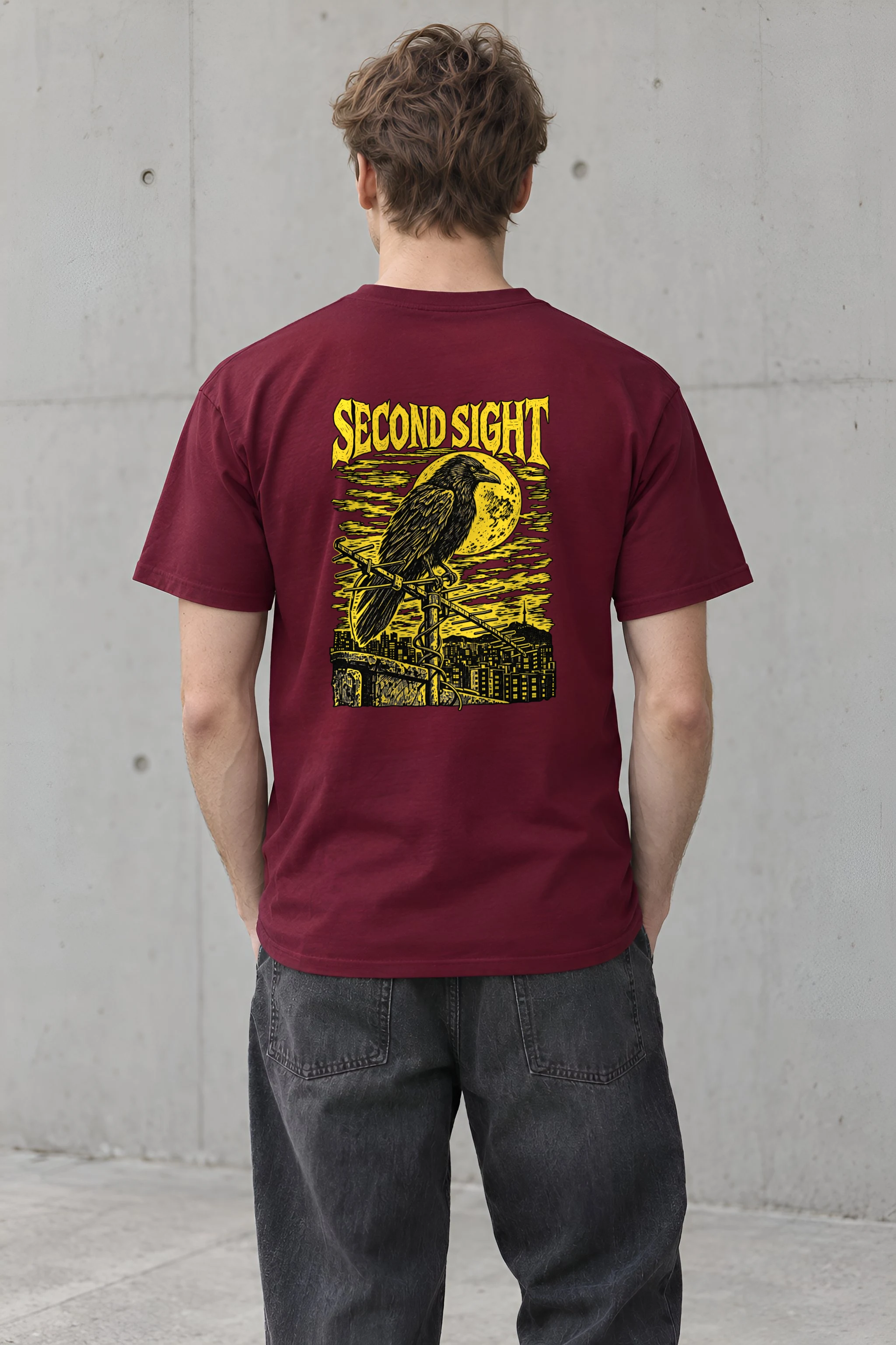 "Second Sight" Heavyweight Unisex Crewneck T-shirt