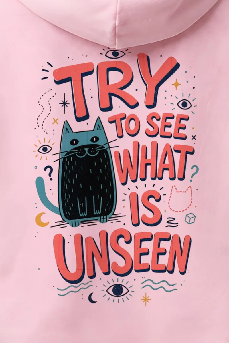 "See The Unseen" 1 Pullover Hoodie - the graphic up close
