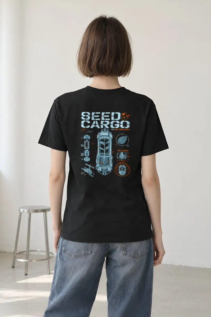 "Seed Cargo Orbital Nursery" Heavyweight Unisex Crewneck T-shirt