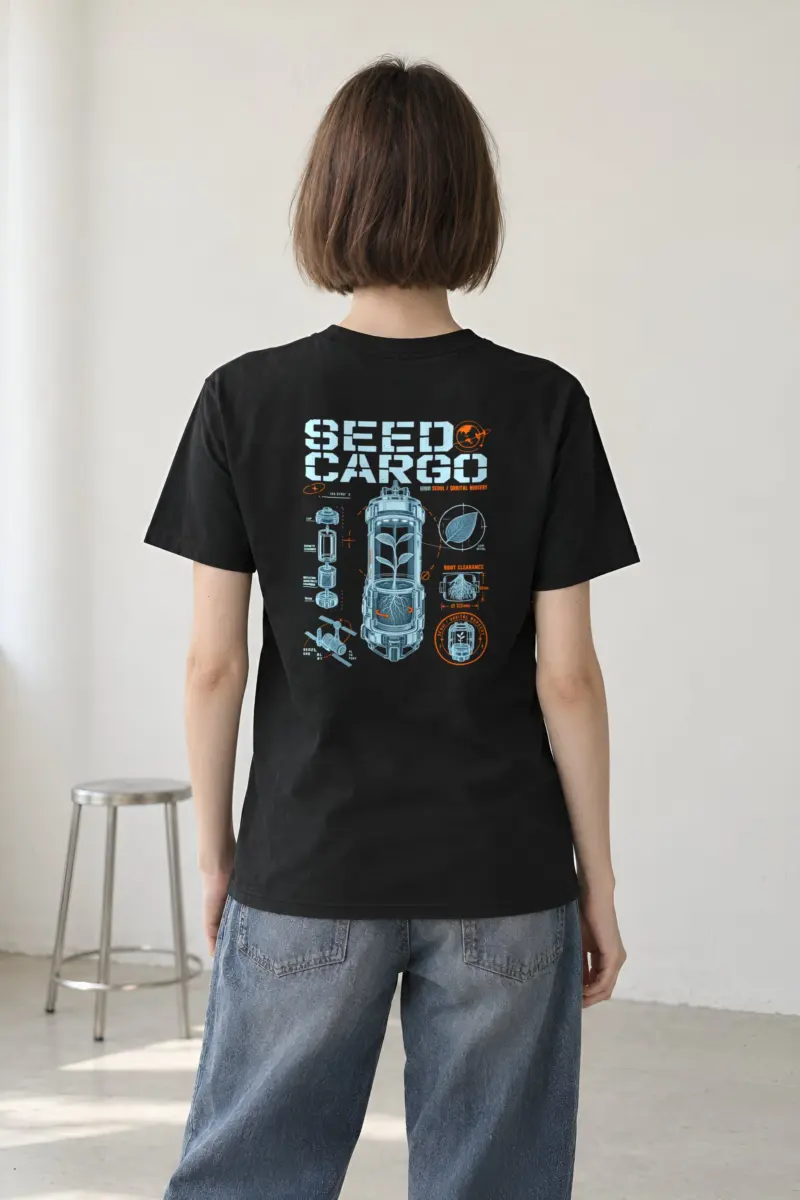 "Seed Cargo Orbital Nursery" Heavyweight Unisex Crewneck T-shirt