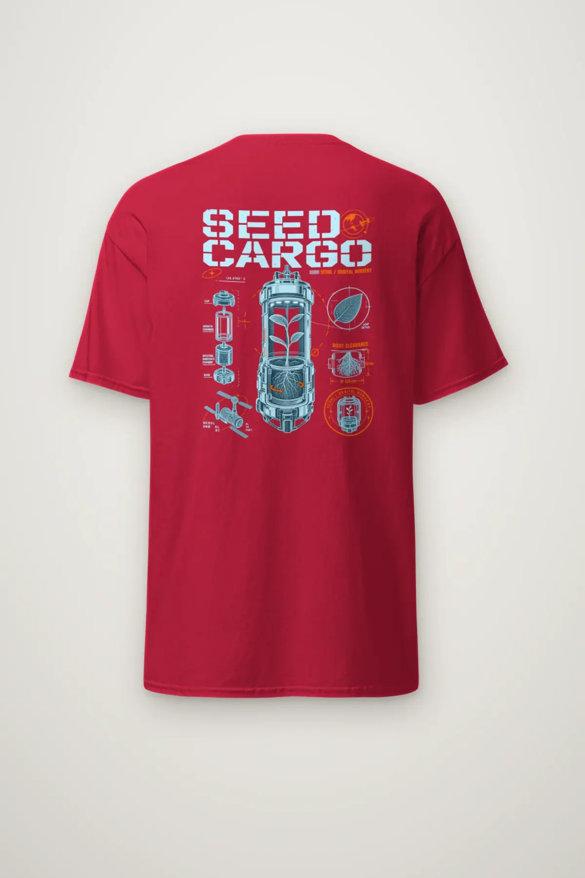 "Seed Cargo Orbital Nursery" Heavyweight Unisex Crewneck T-shirt