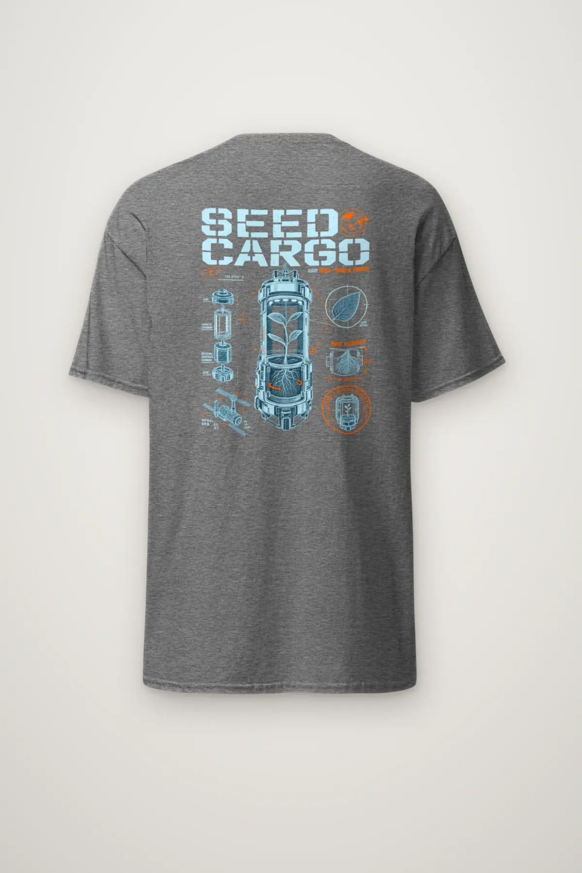 "Seed Cargo Orbital Nursery" Heavyweight Unisex Crewneck T-shirt