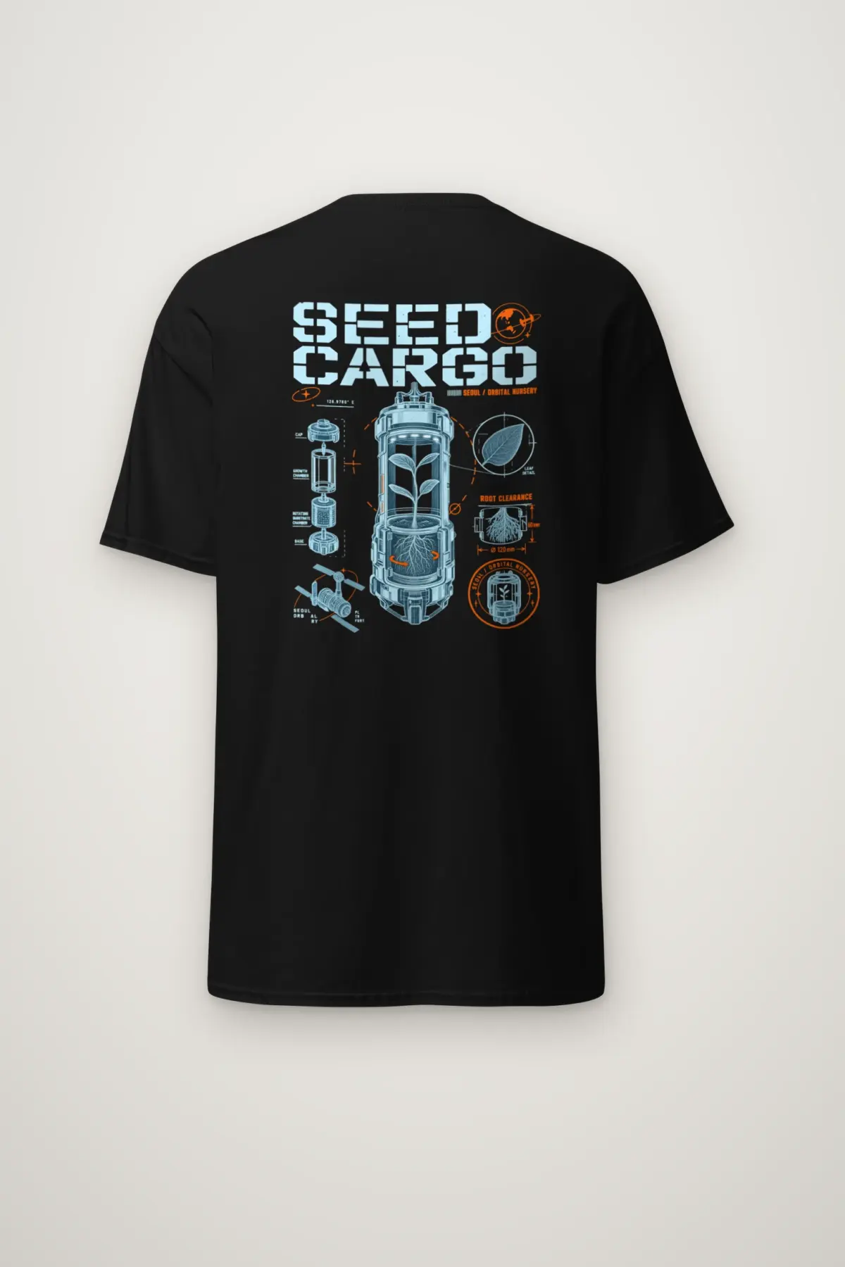 "Seed Cargo Orbital Nursery" Heavyweight Unisex Crewneck T-shirt