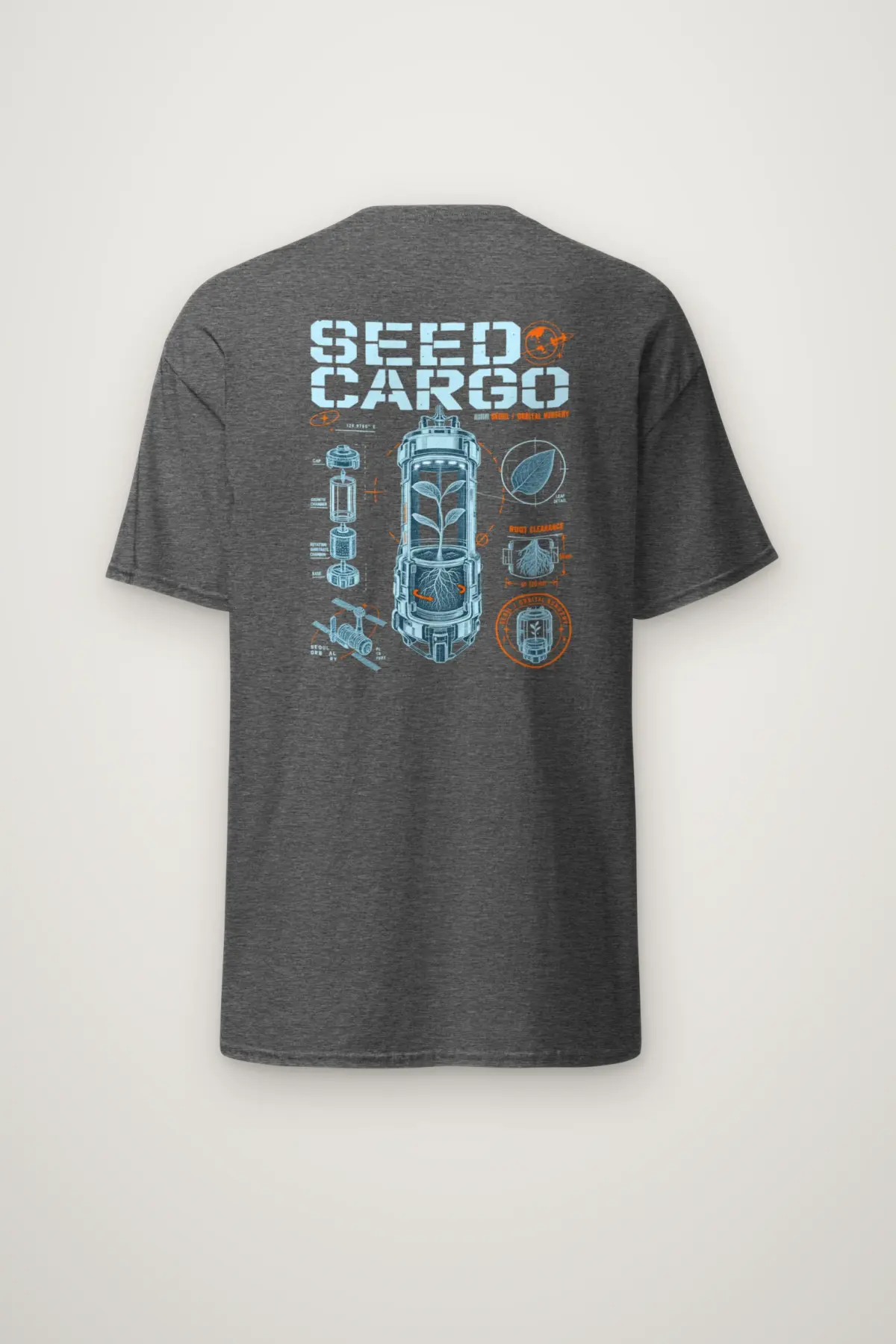 "Seed Cargo Orbital Nursery" Heavyweight Unisex Crewneck T-shirt