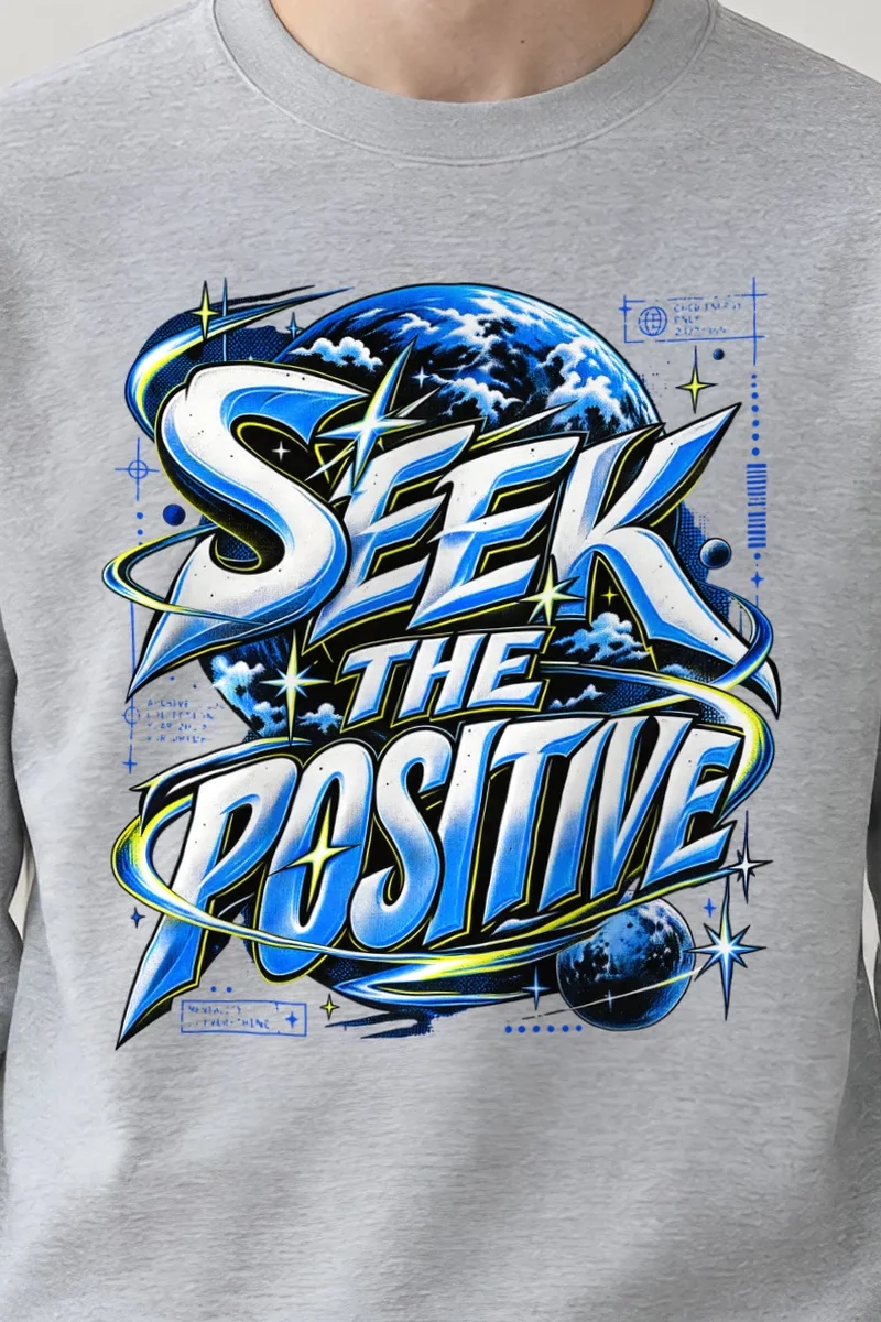 "Blade Serif Atmosphere" 1 Crewneck Sweatshirt - the graphic up close