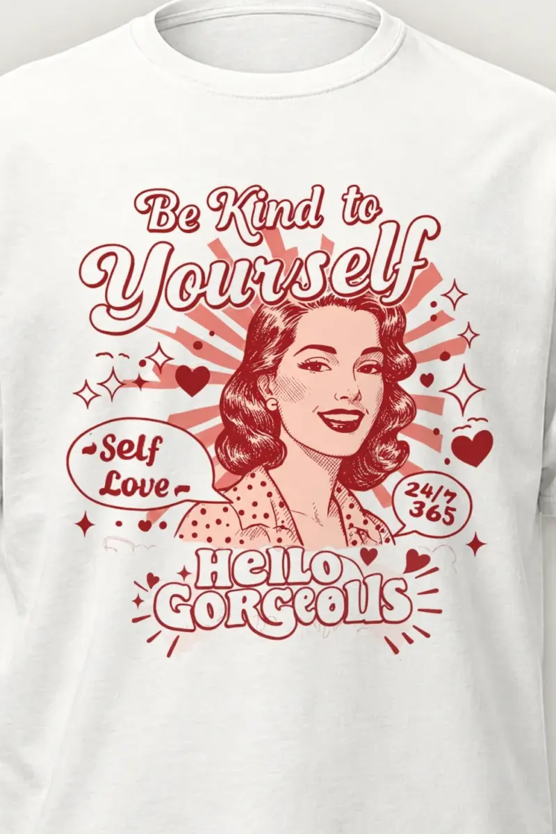 "Self Love 24/7" Heavyweight Unisex Crewneck T-shirt