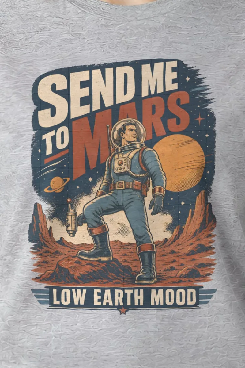 "Send me to mars" Heavyweight Unisex Crewneck T-shirt