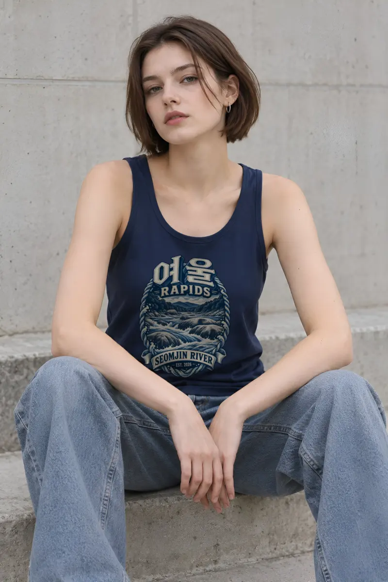 "Seomjin Rapids Crest" Unisex Jersey Tank