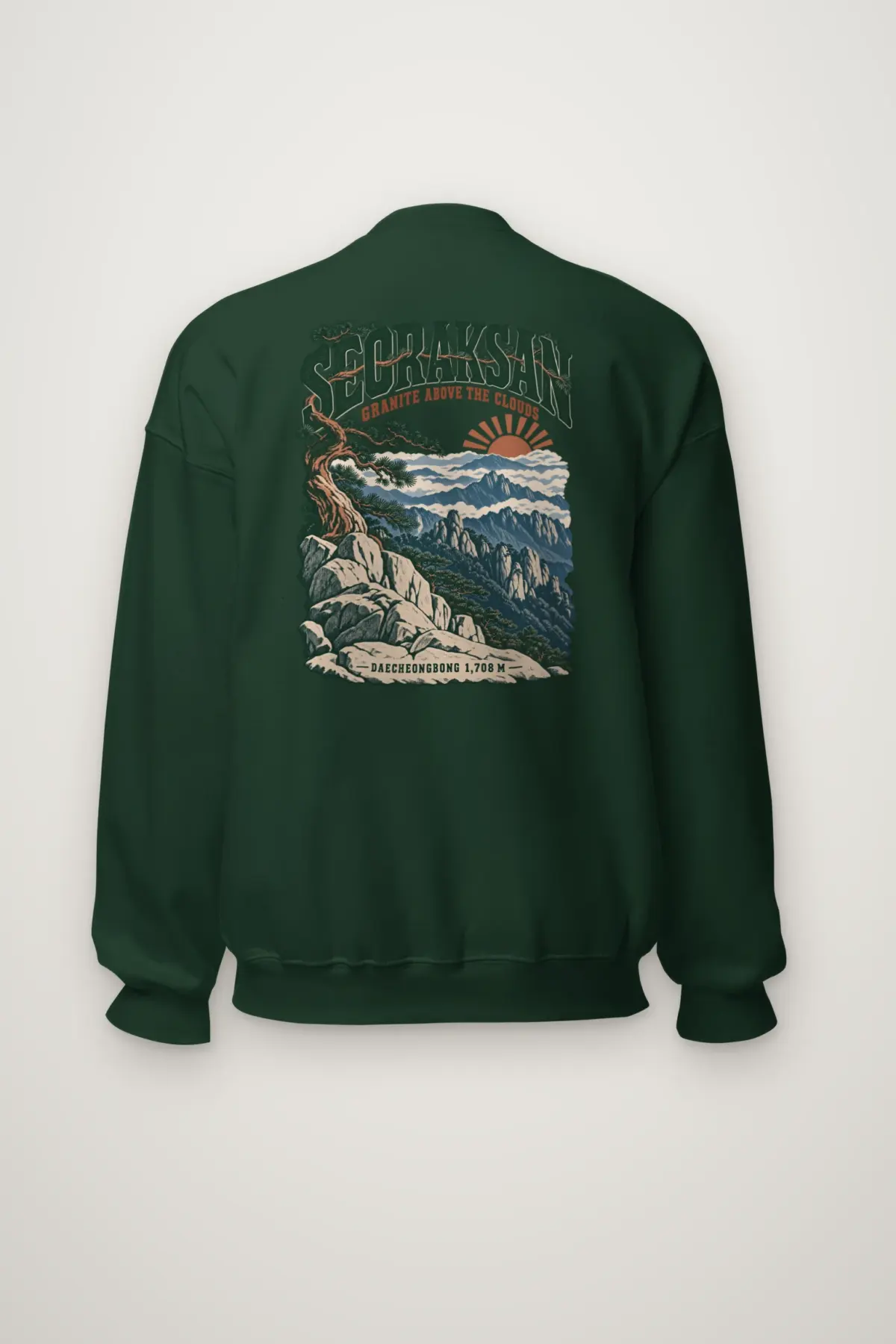 "Seoraksan Granite Above the Clouds" Heavy Blend Unisex Crewneck Sweatshirt
