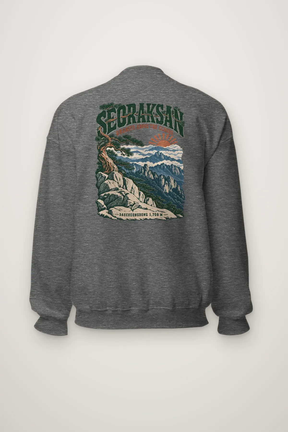 "Seoraksan Granite Above the Clouds" Heavy Blend Unisex Crewneck Sweatshirt