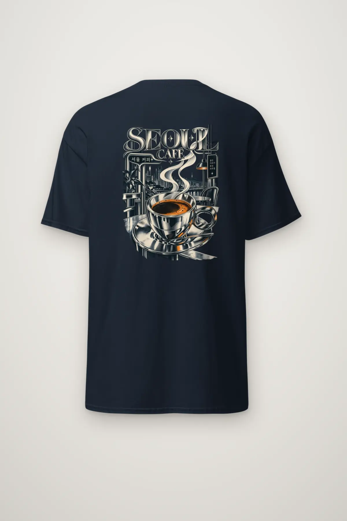"SEOUL CAFÉ" Heavyweight Unisex Crewneck T-shirt