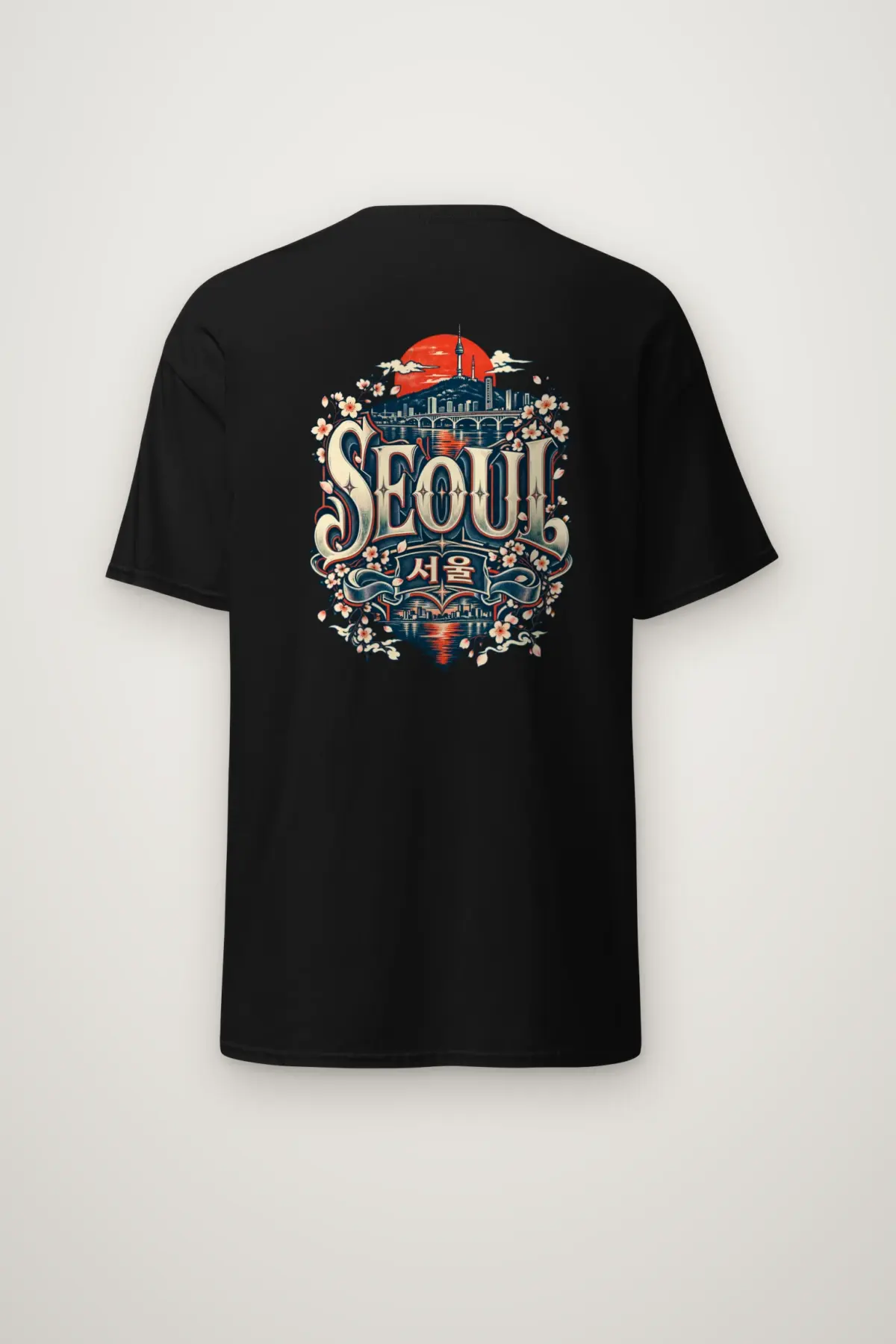 "SEOUL 서울" Heavyweight Unisex Crewneck T-shirt