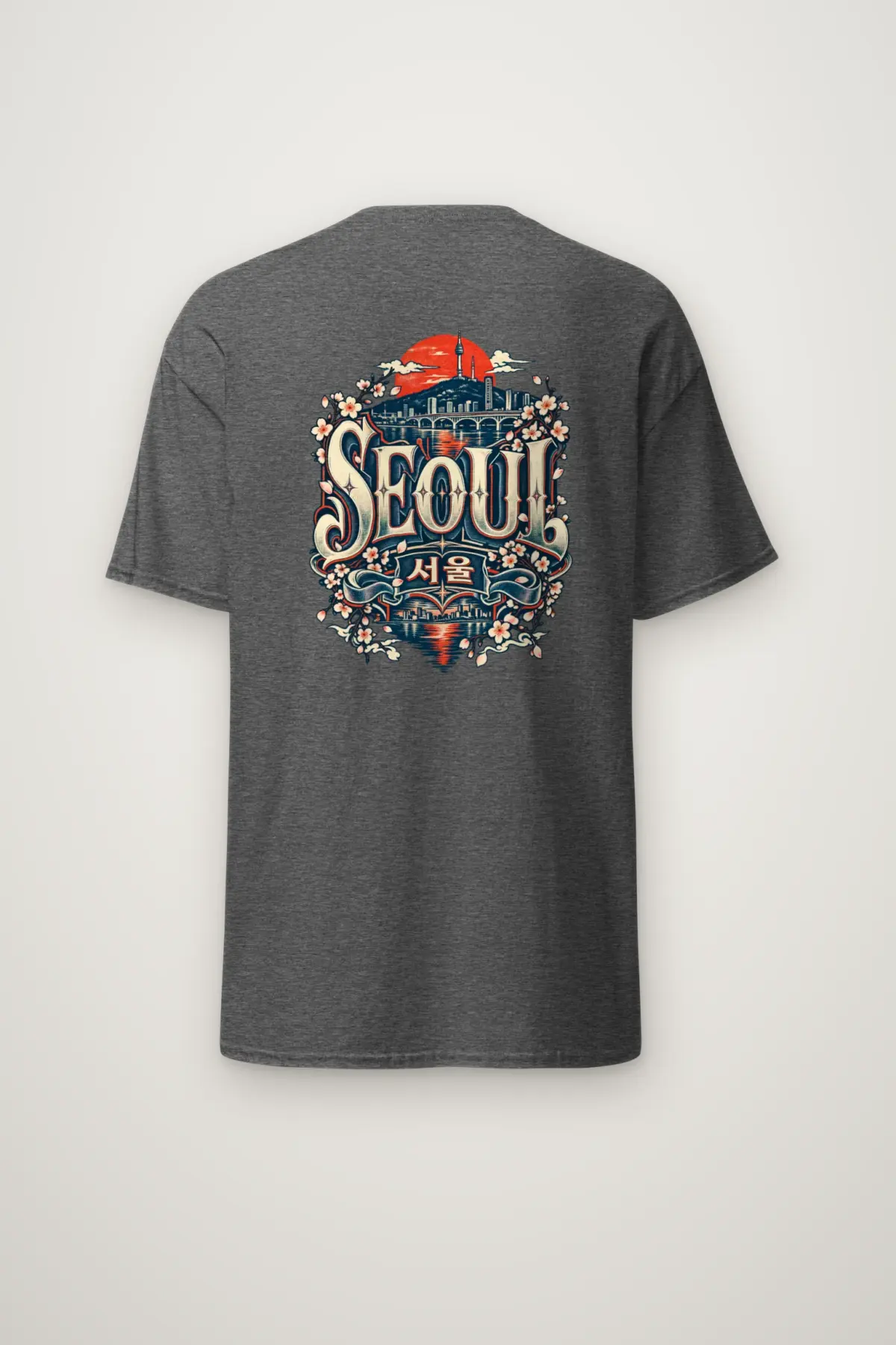 "SEOUL 서울" Heavyweight Unisex Crewneck T-shirt