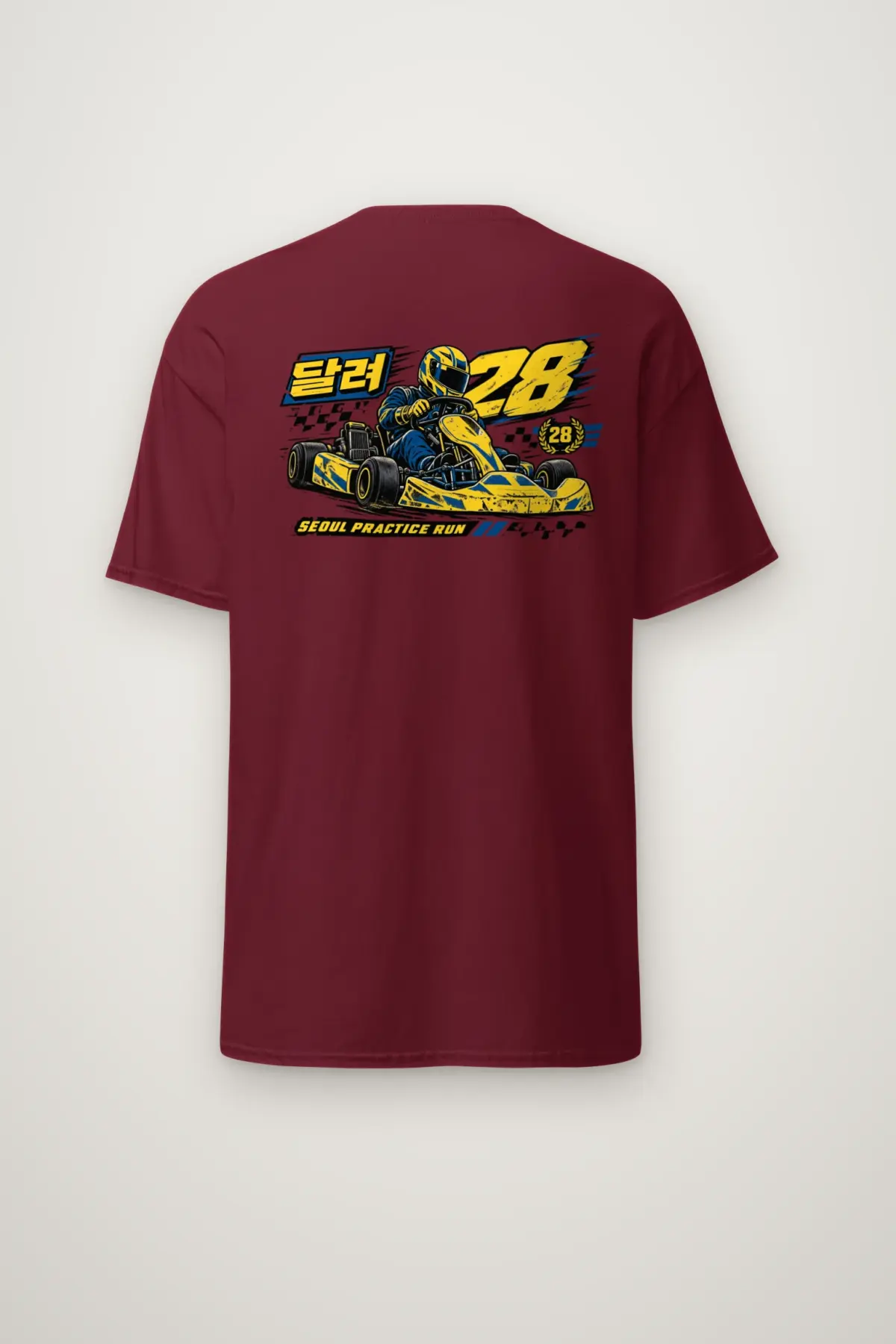 "Seoul Practice Run 28" Heavyweight Unisex Crewneck T-shirt
