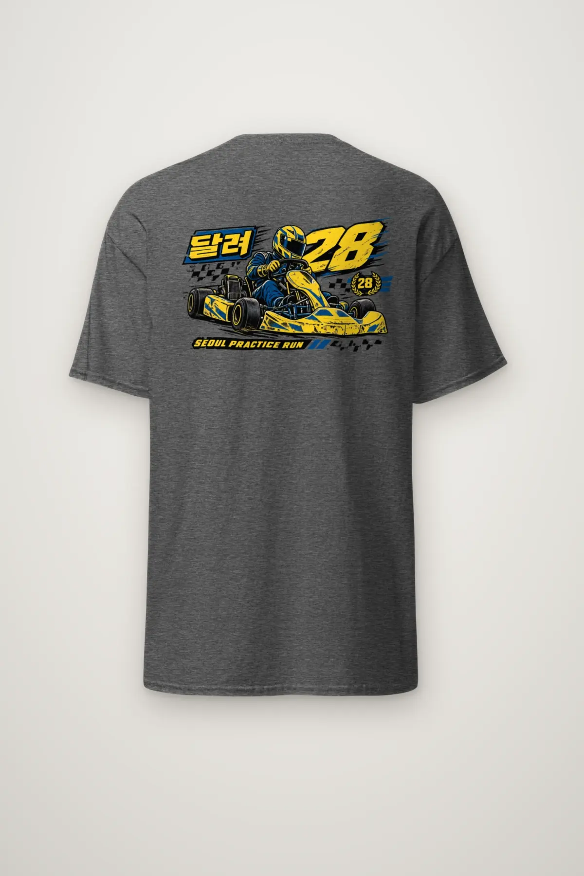 "Seoul Practice Run 28" Heavyweight Unisex Crewneck T-shirt