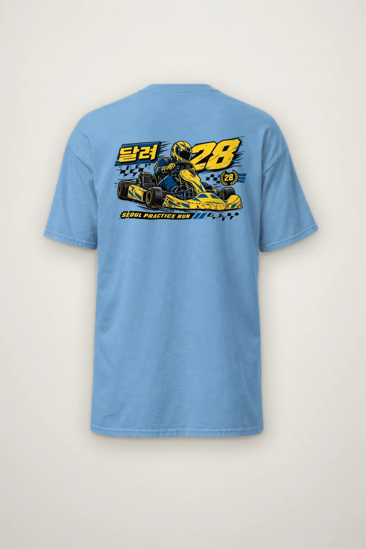 "Seoul Practice Run 28" Heavyweight Unisex Crewneck T-shirt