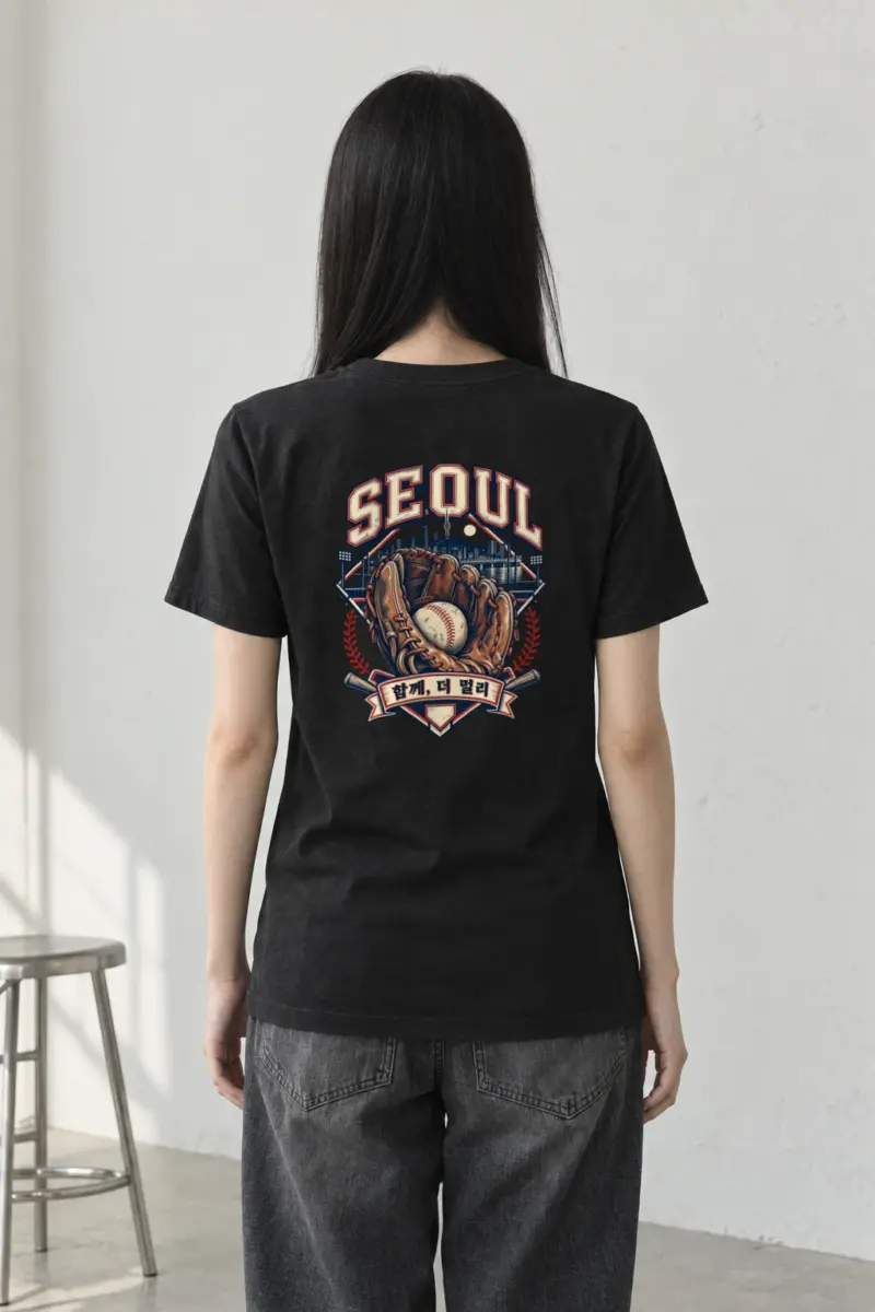 "Seoul Together, Further" Heavyweight Unisex Crewneck T-shirt