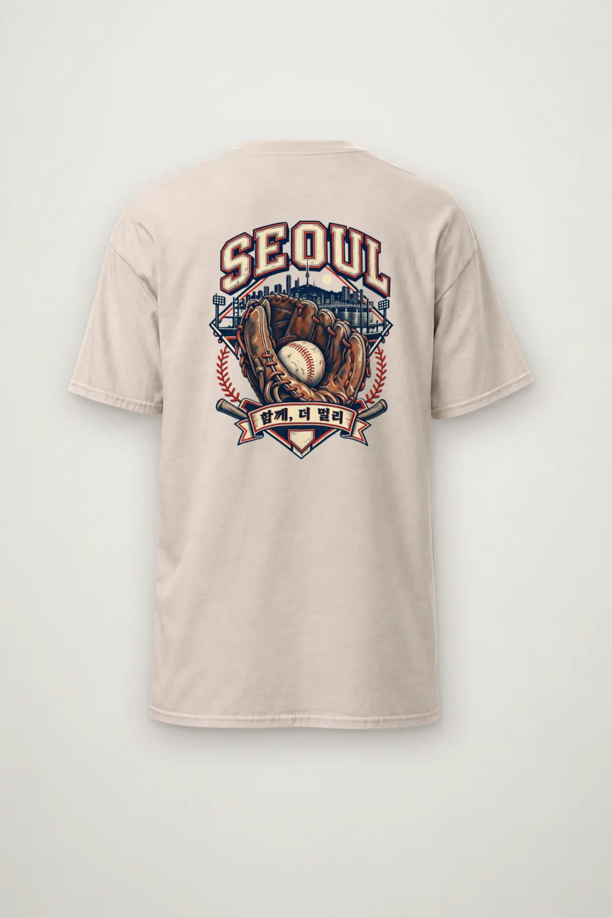 "Seoul Together, Further" Heavyweight Unisex Crewneck T-shirt