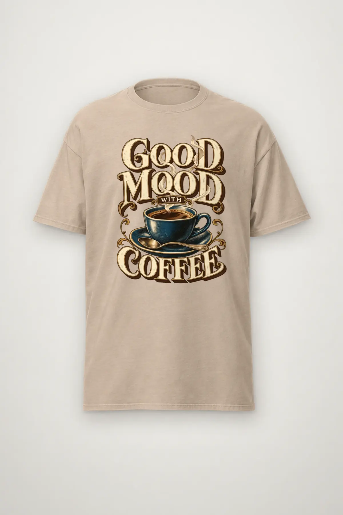 "Serif Coffee Club" Heavyweight Unisex Crewneck T-shirt