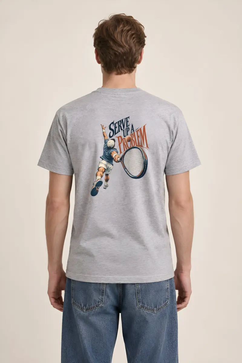 “Serve Up a Problem” Heavyweight Unisex Crewneck T-shirt