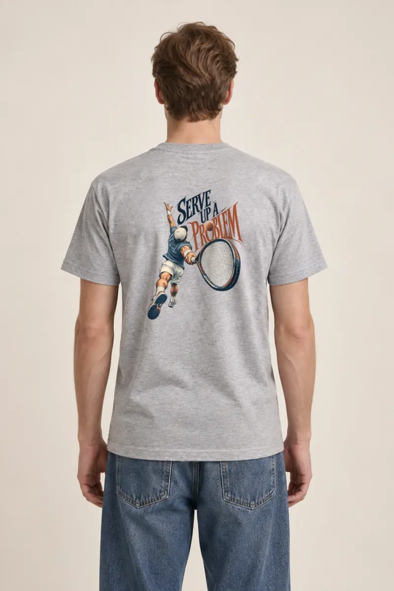 "Serve Up a Problem" Heavyweight Unisex Crewneck T-shirt