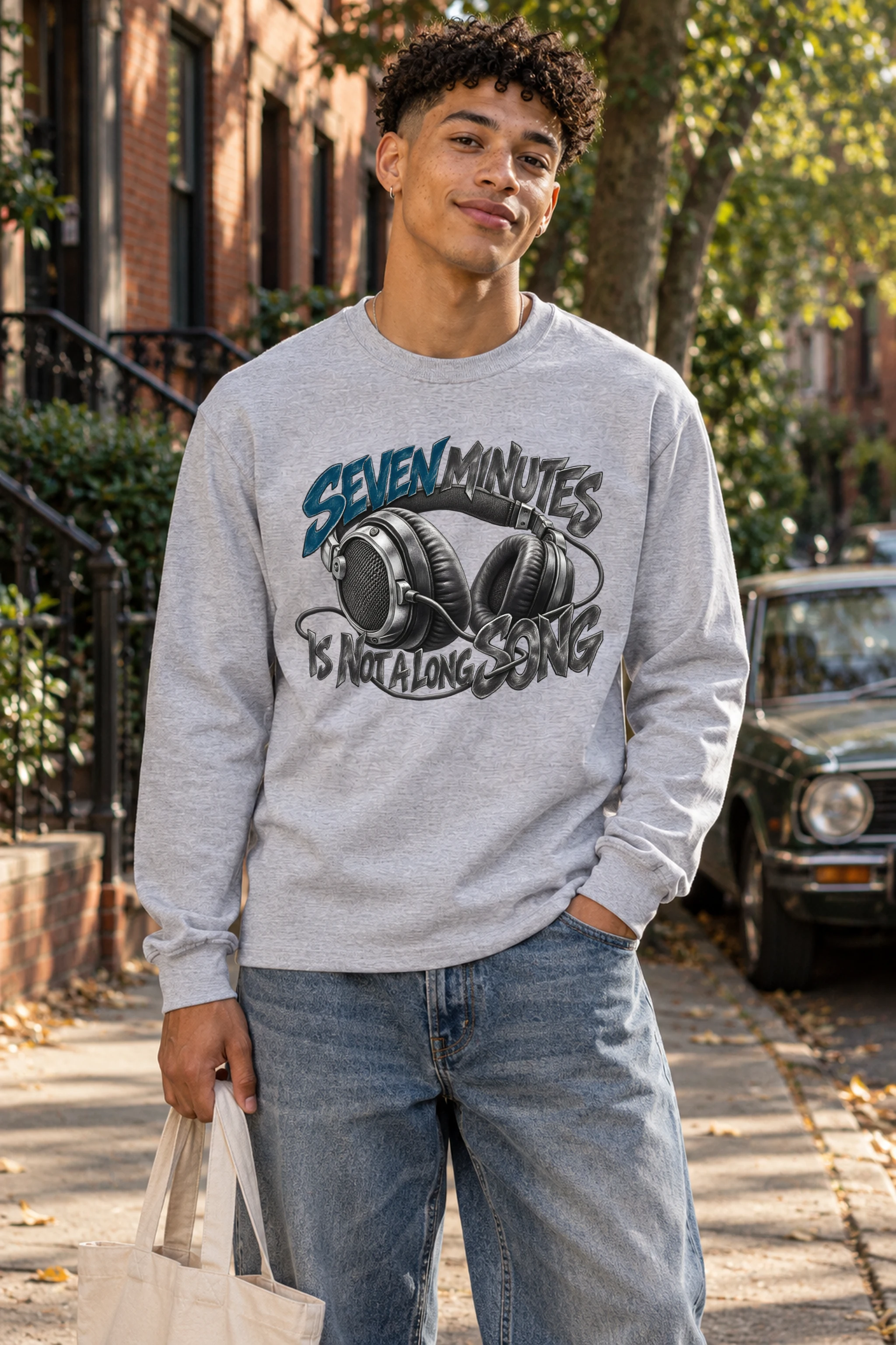 "Seven Minutes Is Not a Long Song" Unisex Longsleeve T-shirt
