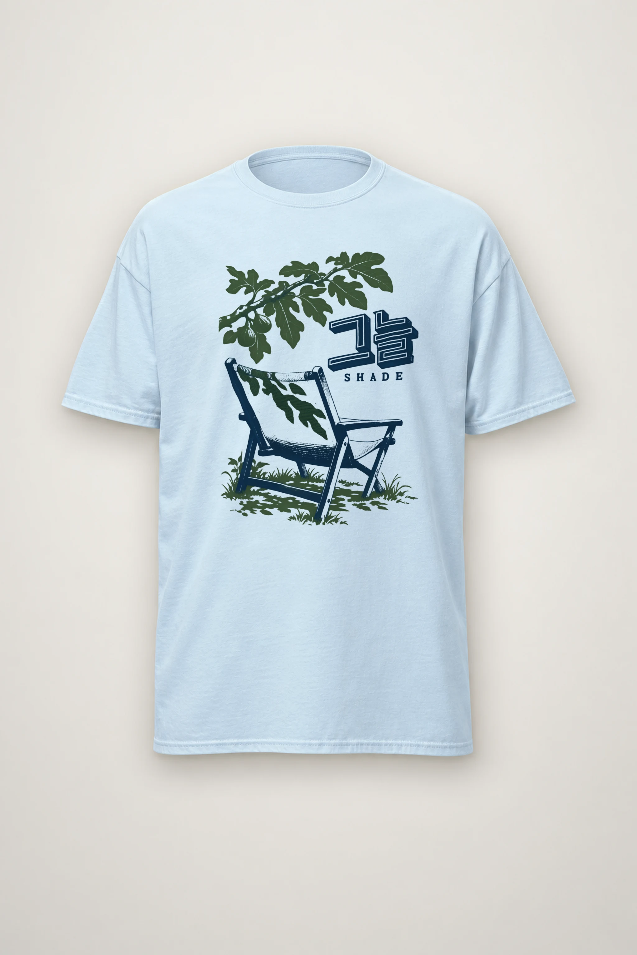"Shade 그늘" Heavyweight Unisex Crewneck T-shirt