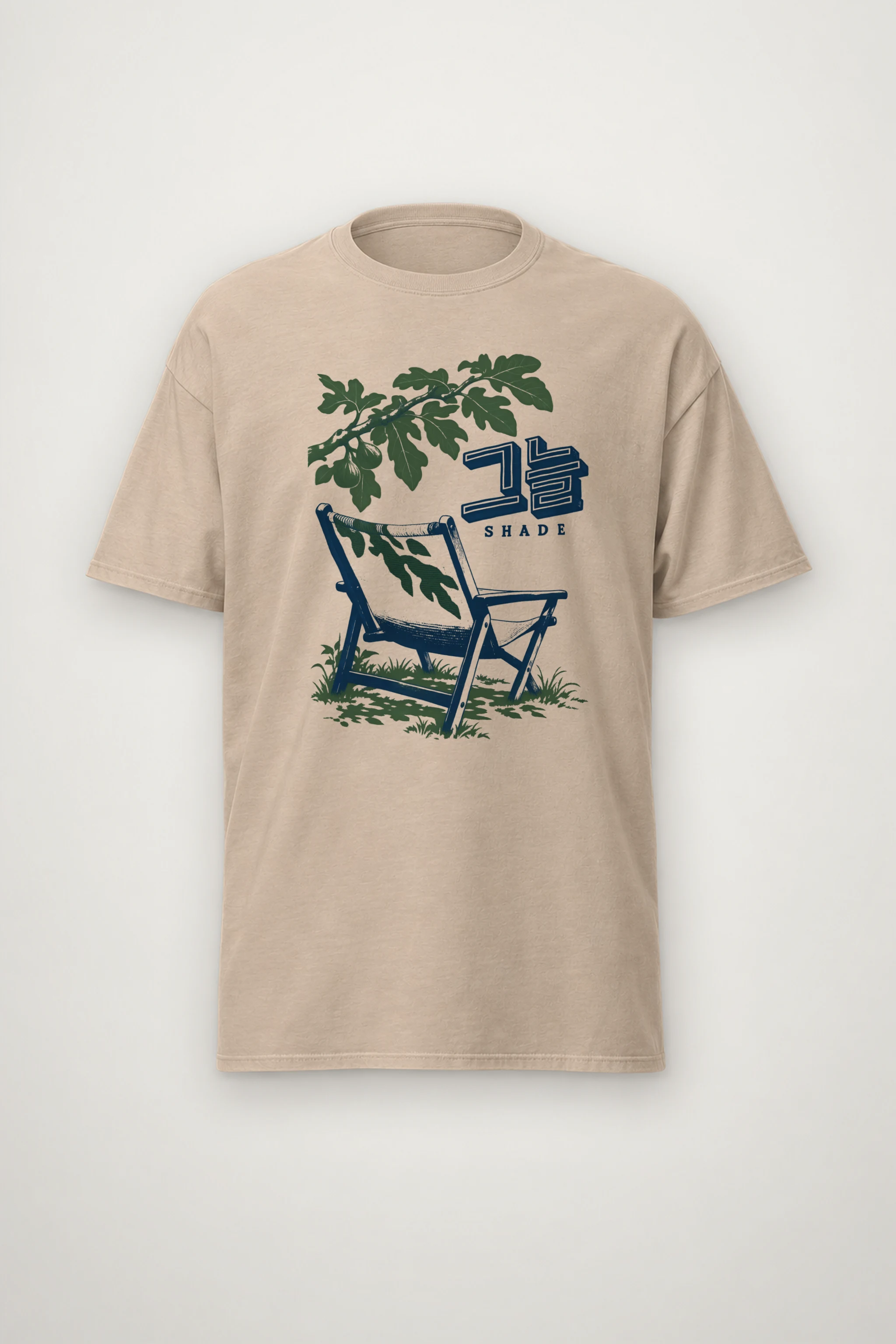 "Shade 그늘" Heavyweight Unisex Crewneck T-shirt