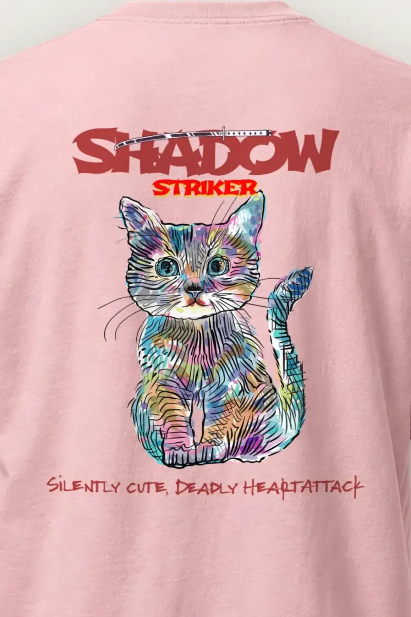 "Shadow Striker" Heavyweight Unisex Crewneck T-shirt