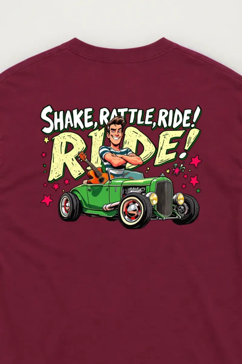 "Shake, Rattle, Ride" Unisex Longsleeve T-shirt