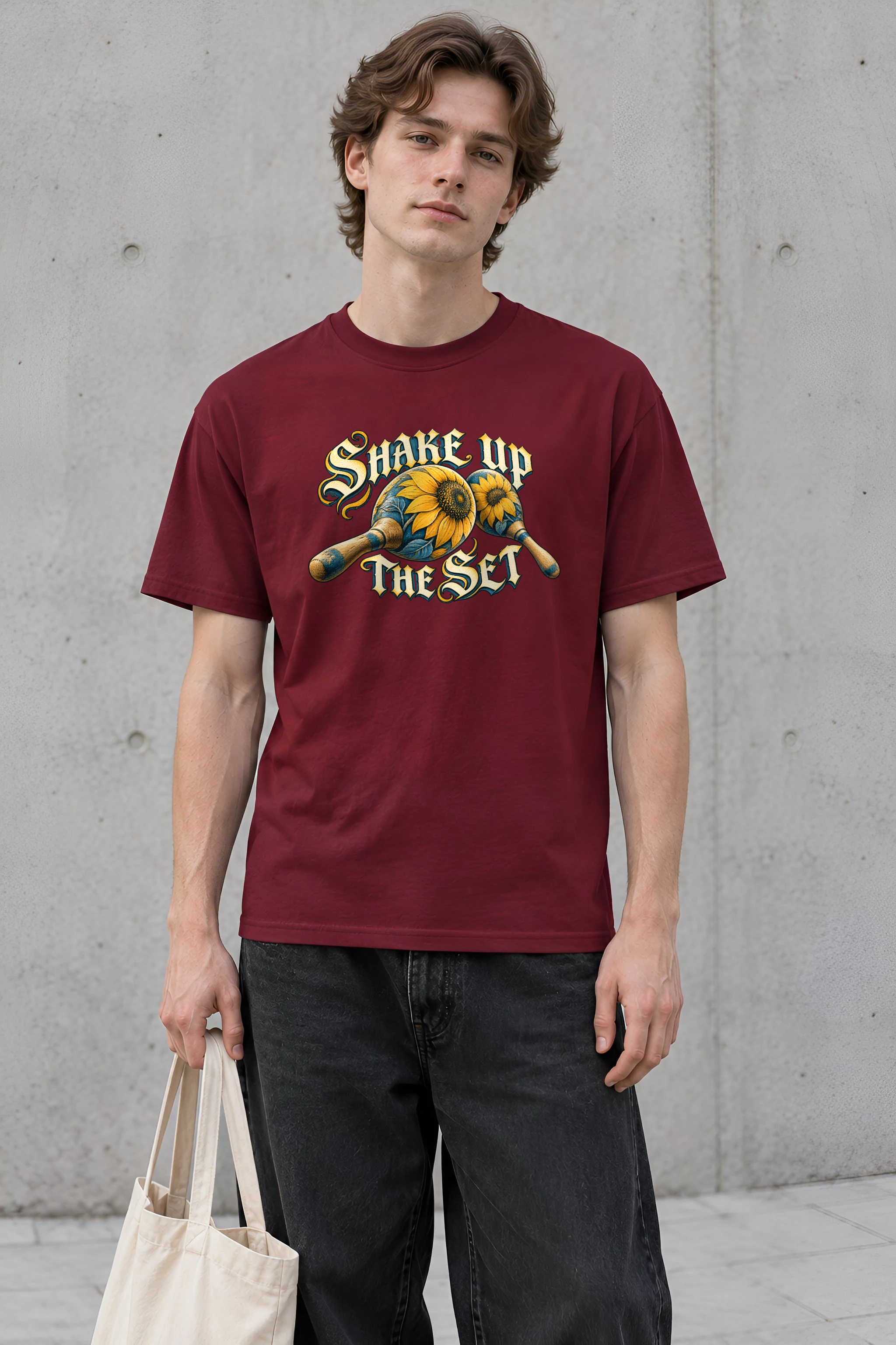 "Shake Up the Set" Heavyweight Unisex Crewneck T-shirt