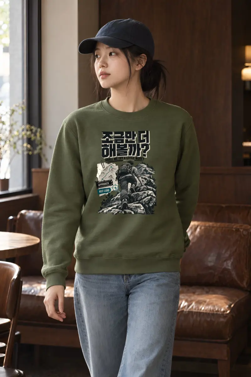“Shall We Try a Little More” Heavy Blend Unisex Crewneck Sweatshirt