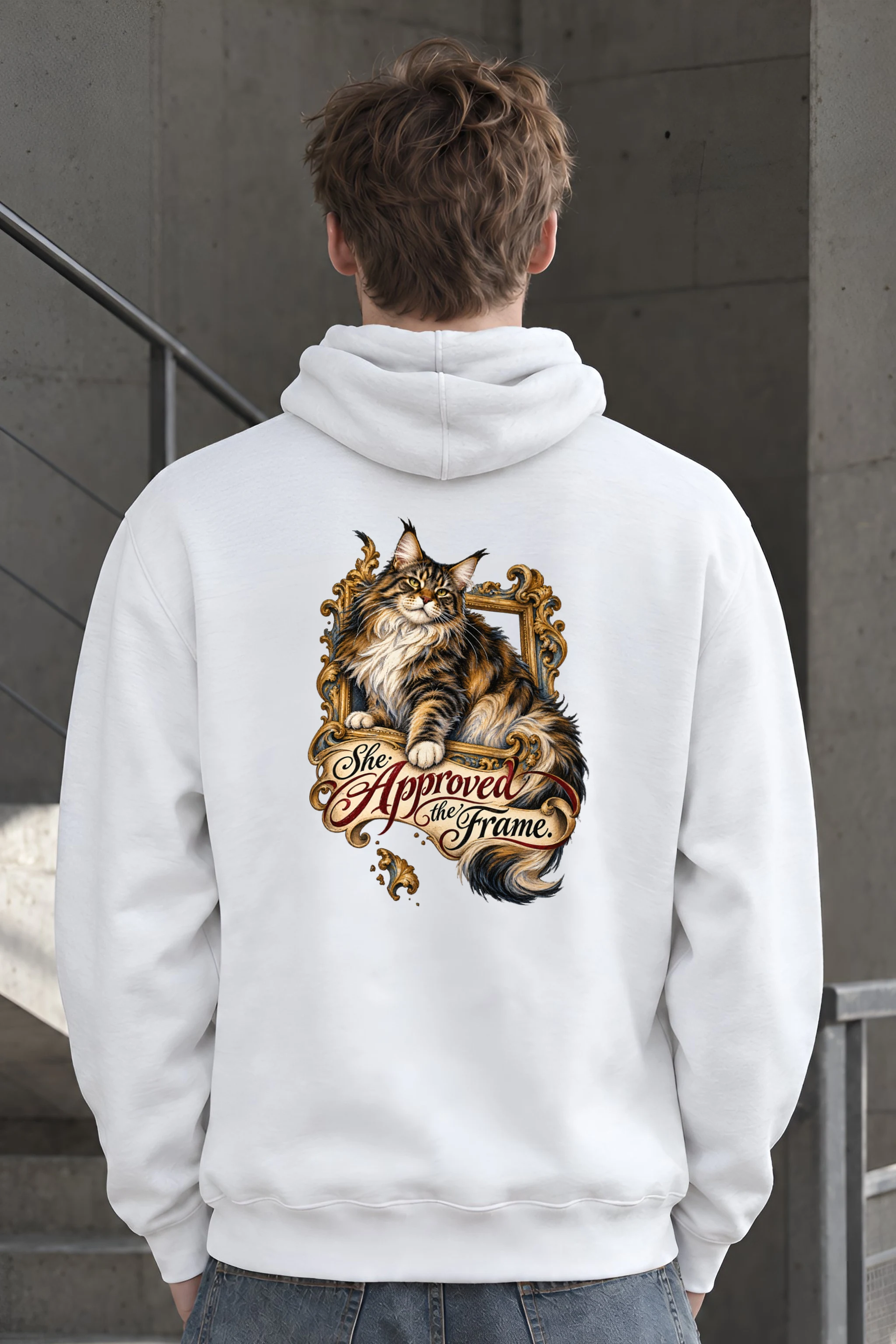 "She Approved The Frame" Heavy Blend Unisex Pullover Hoodie