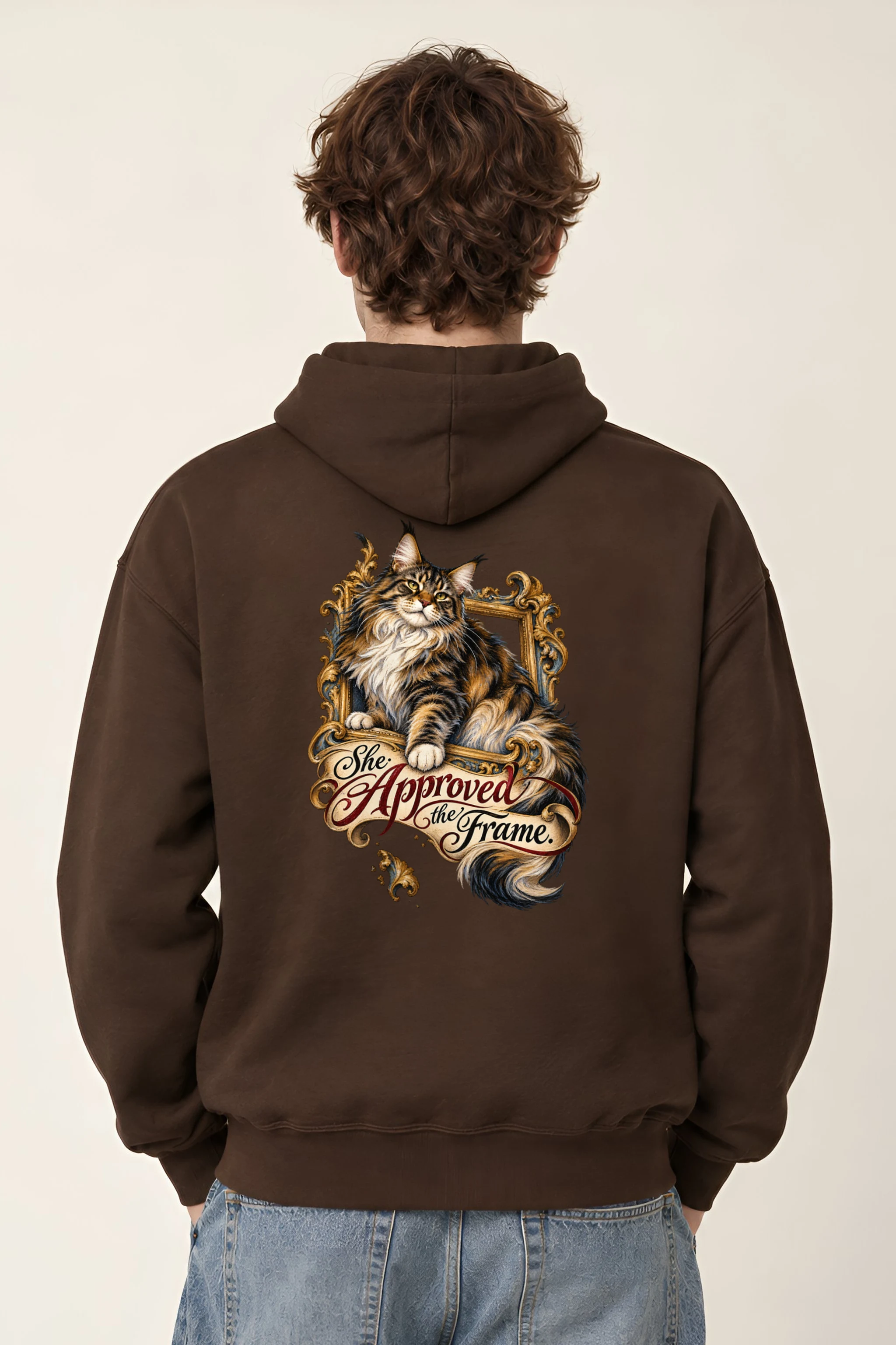 "She Approved The Frame" Heavy Blend Unisex Pullover Hoodie