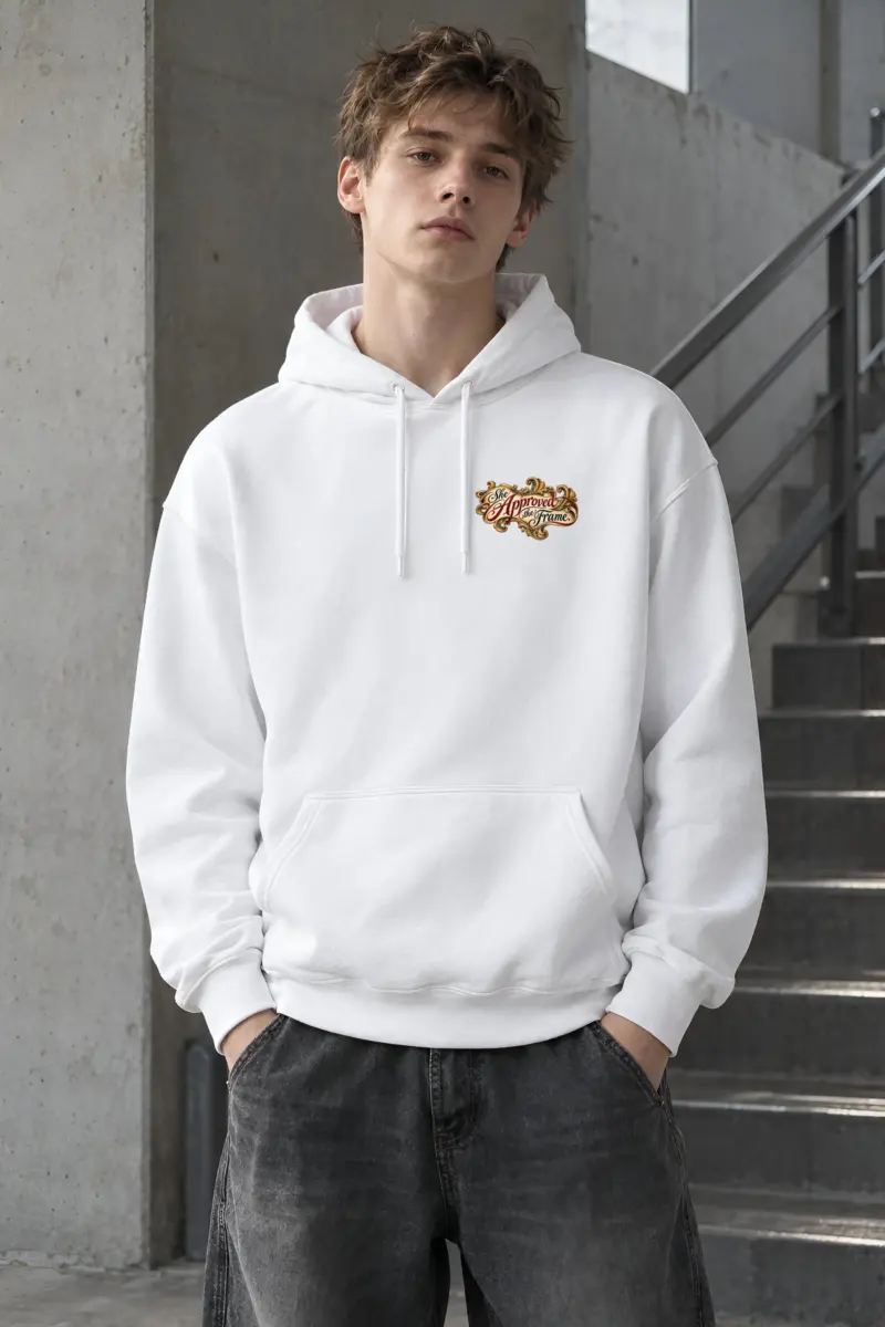 "She Approved The Frame" Heavy Blend Unisex Pullover Hoodie