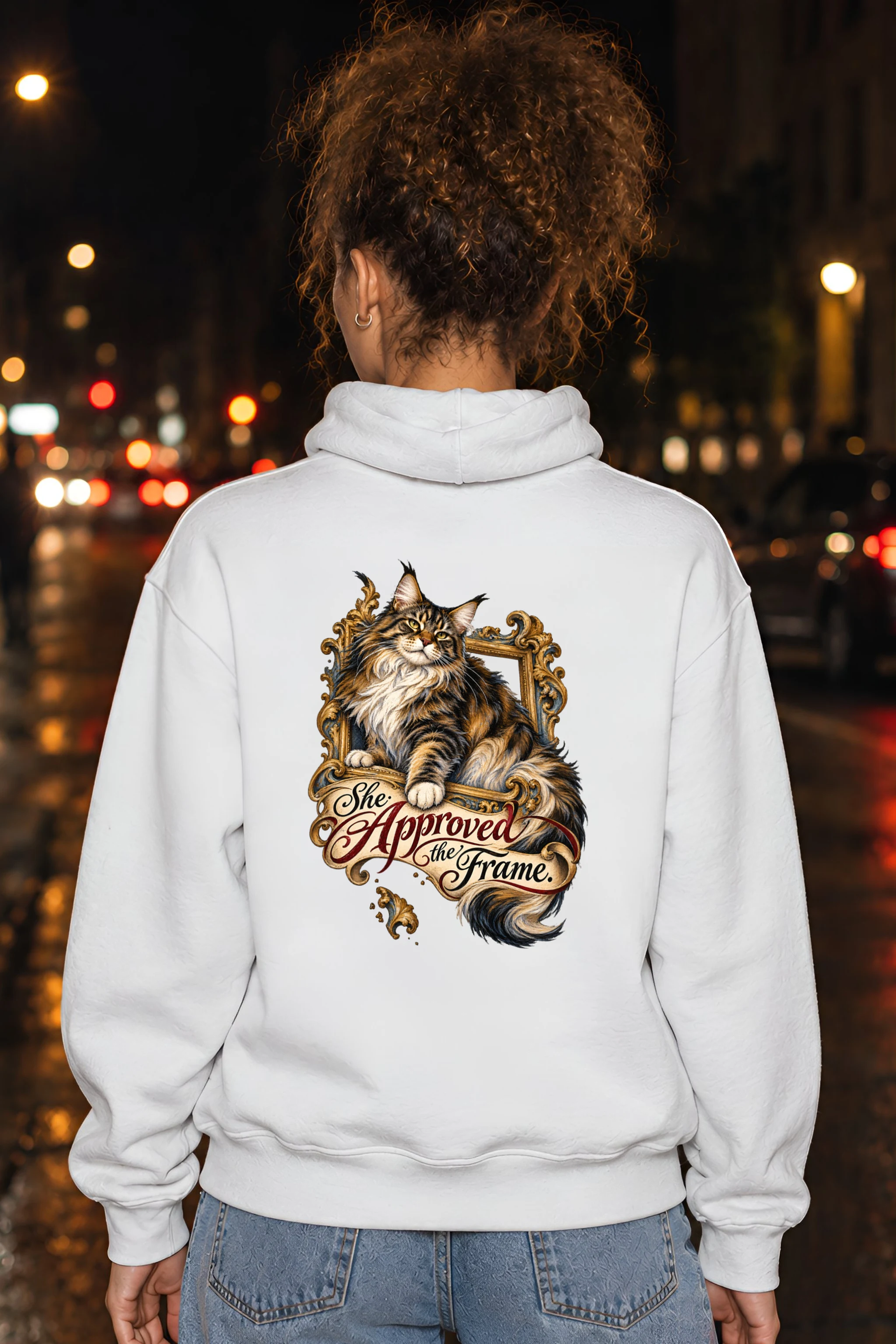 "She Approved The Frame" Heavy Blend Unisex Pullover Hoodie