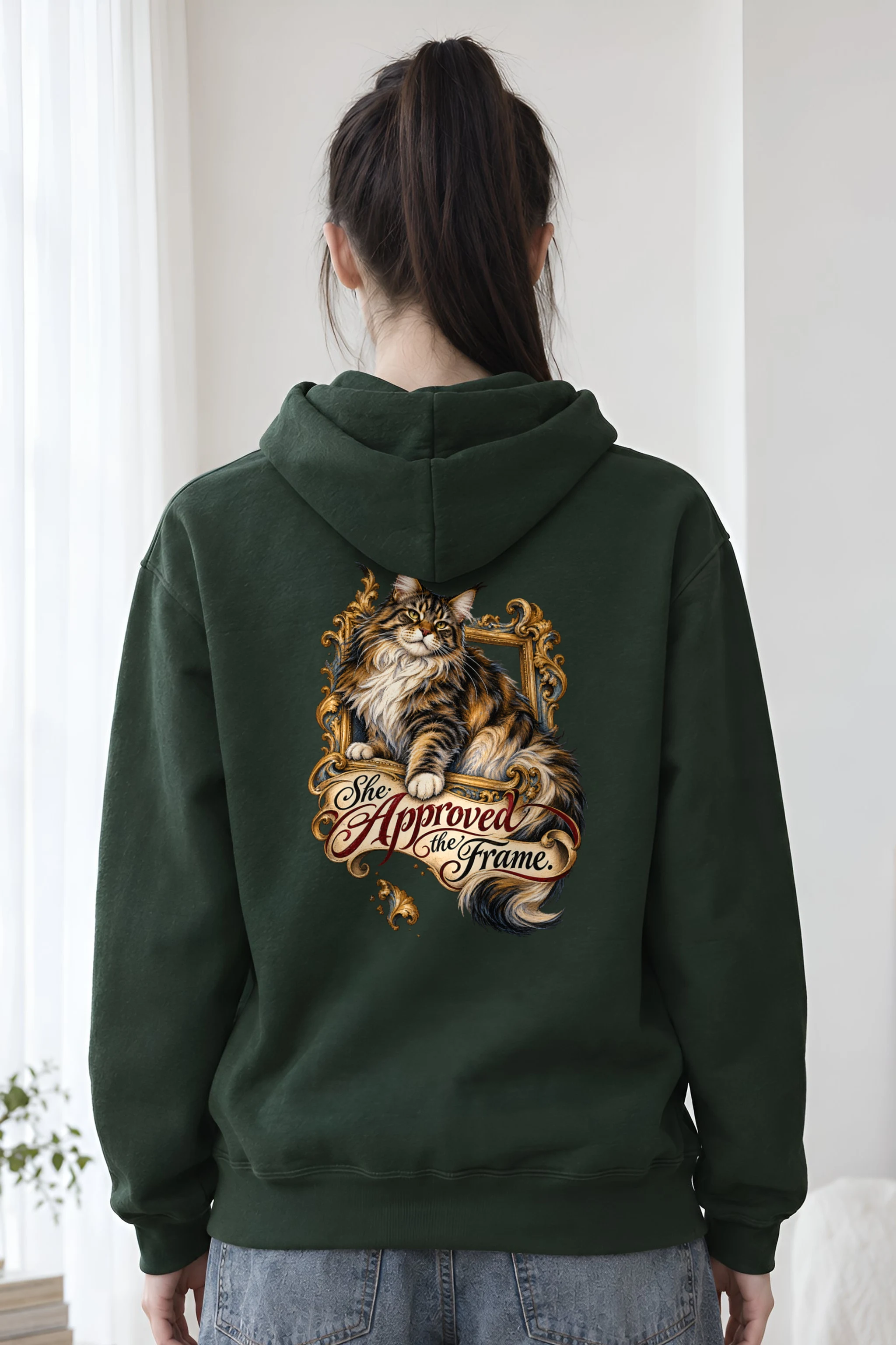 "She Approved The Frame" 1 Pullover Hoodie