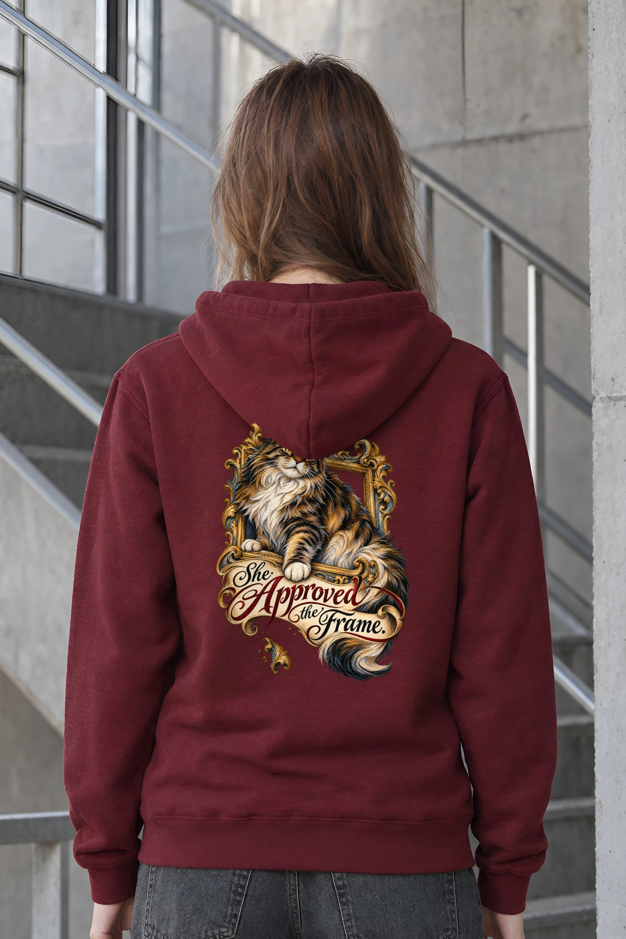 "She Approved The Frame" 1 Pullover Hoodie